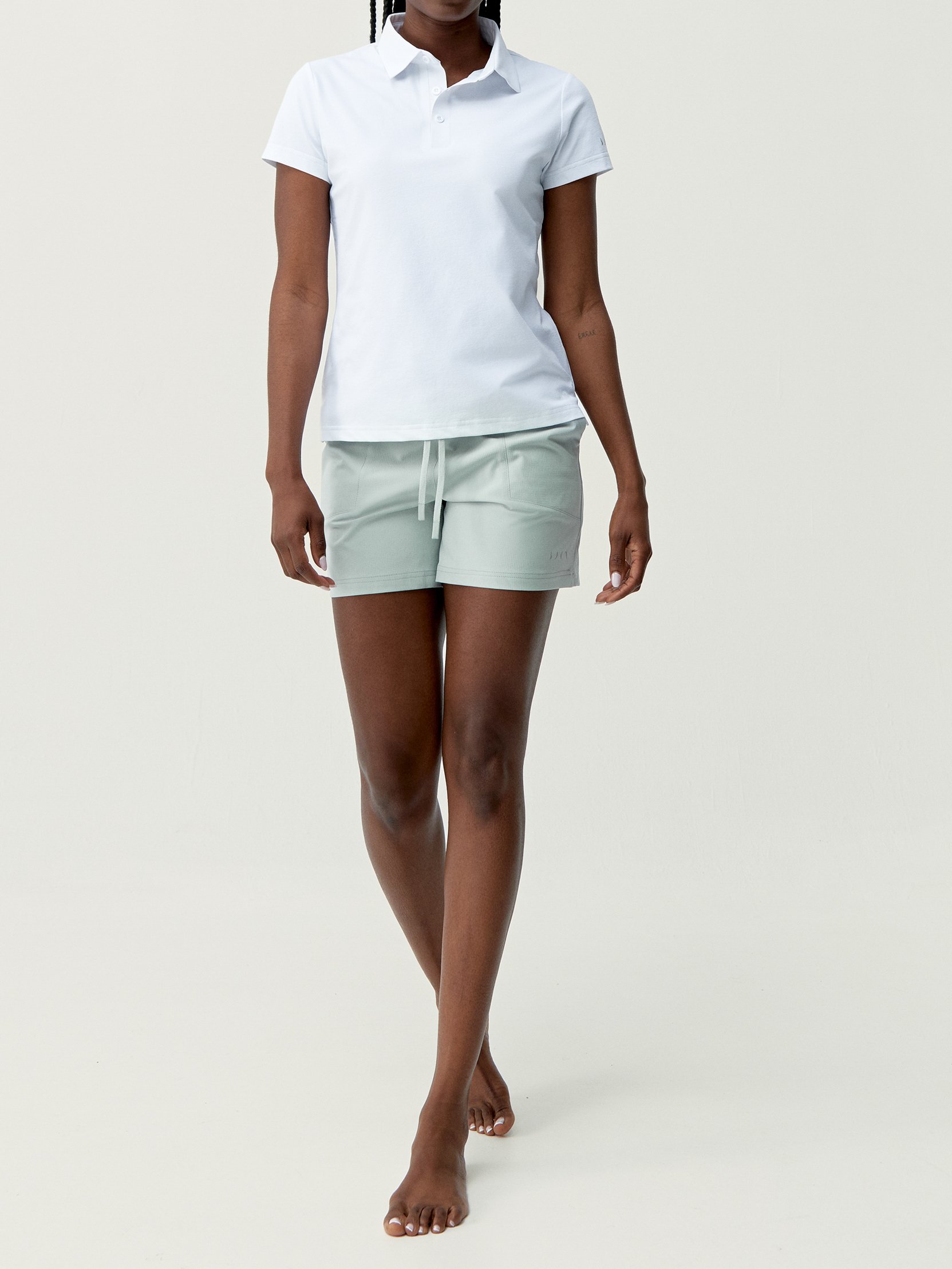 Short-sleeve performance sports t-shirt BORN LIVING YOGA White