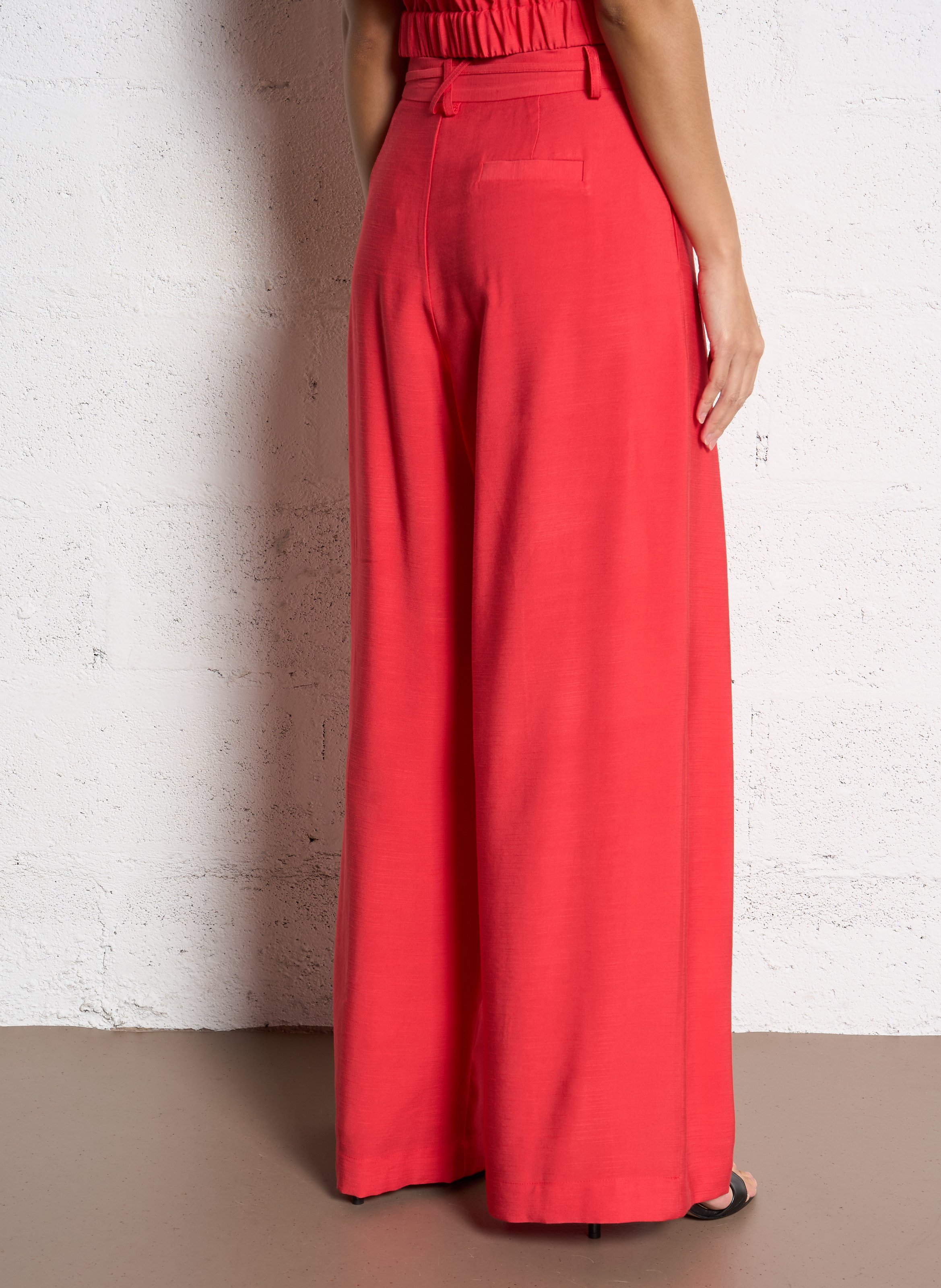 Weit geschnittene Hose SUNCOO Rot