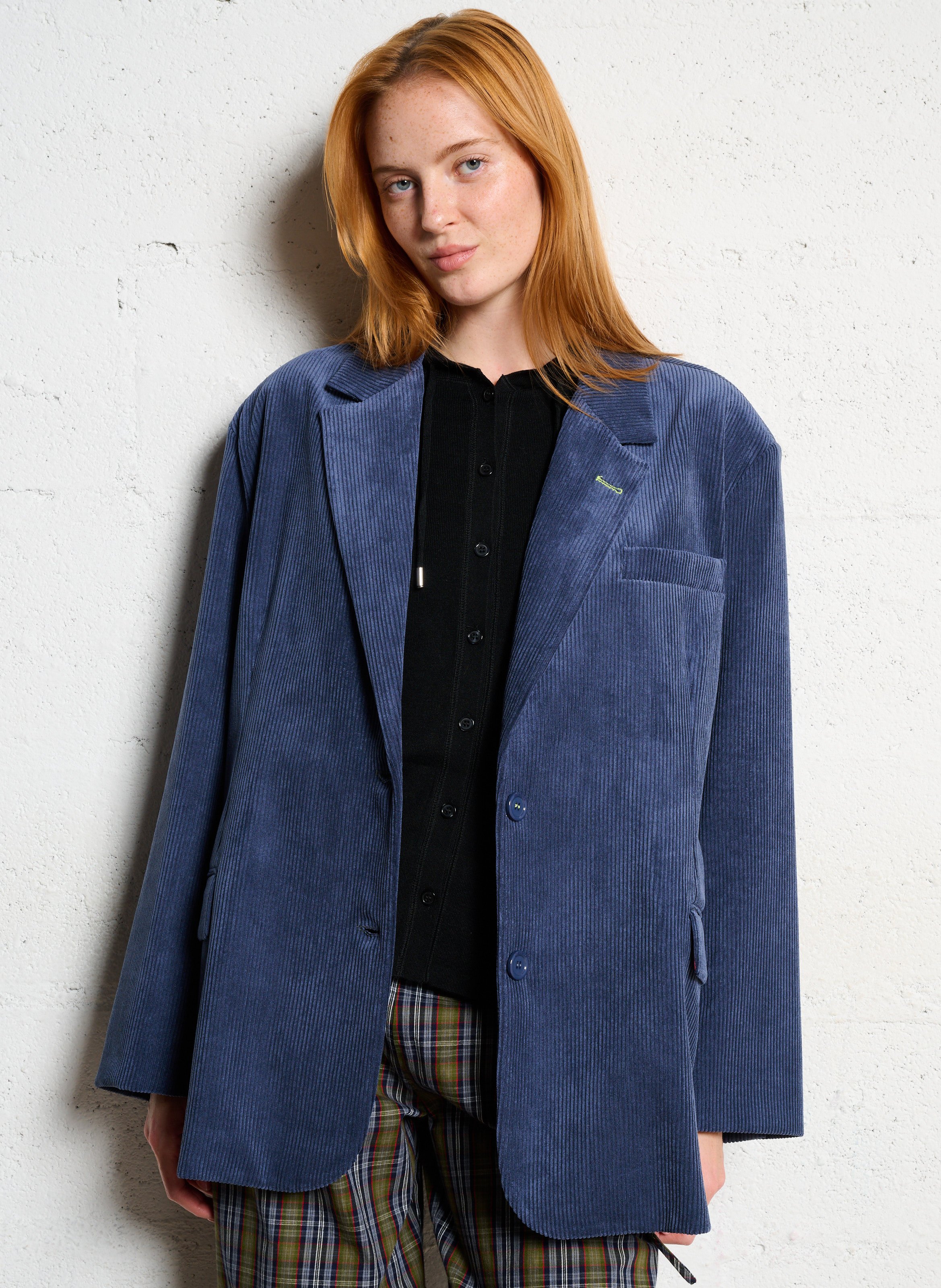 Veste tailleur oversize en velours côtelé IMPERIAL