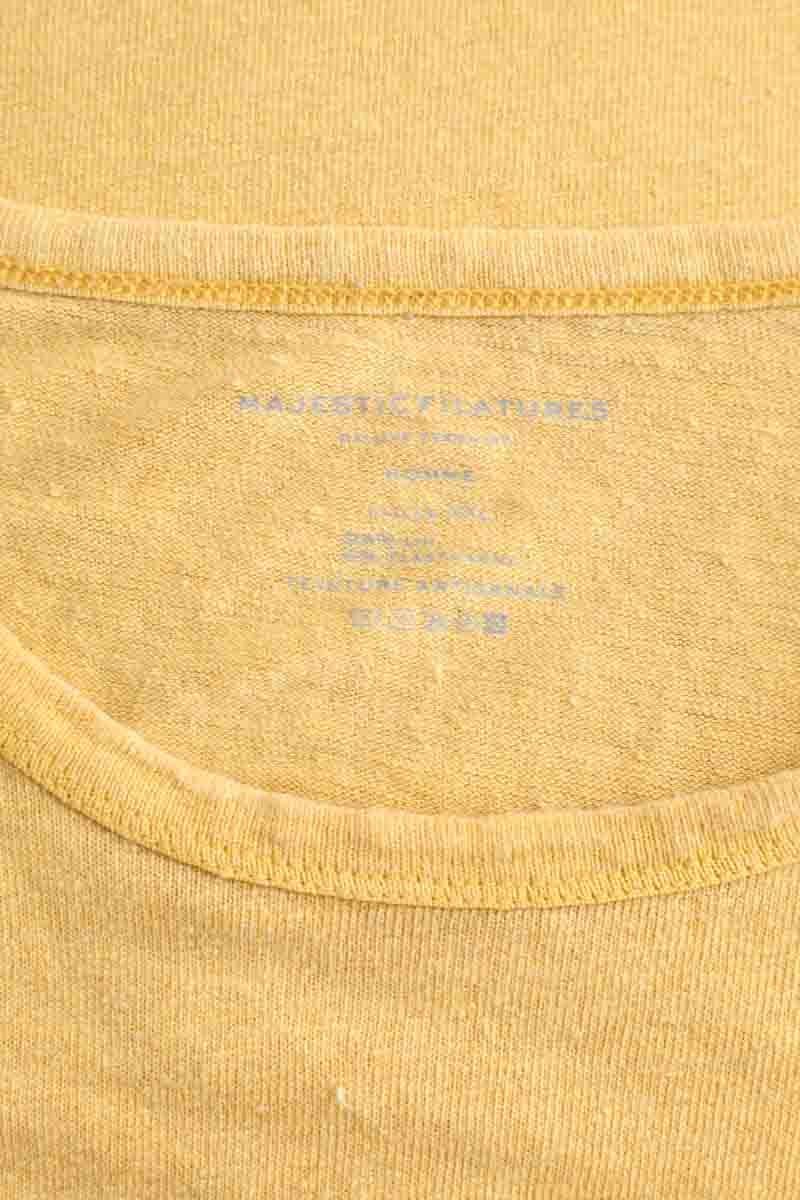 T-shirt MAJESTIC FILATURES - SECONDE MAIN Yellow