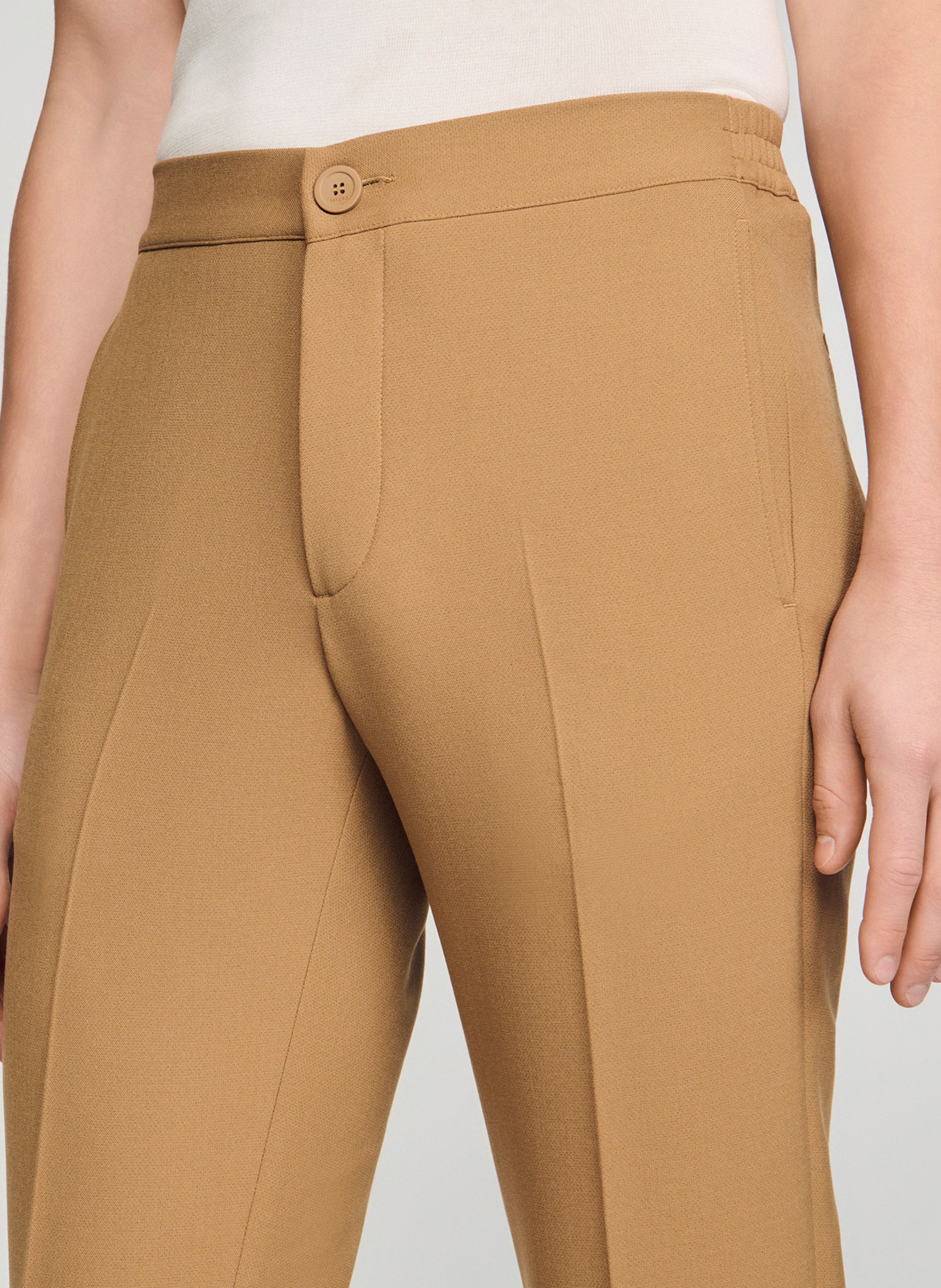 Pantalon droit  Beige