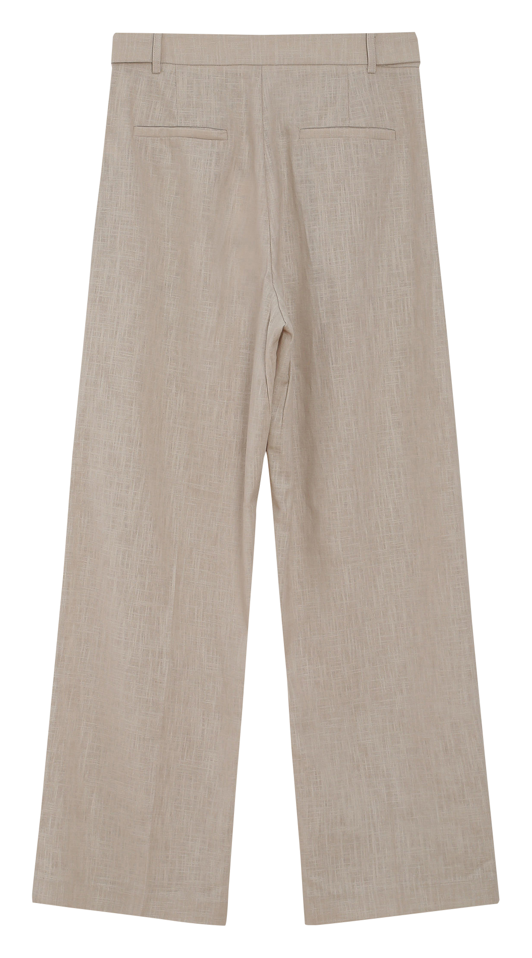 Trousers tailored in plain linen blend GRACE ET MILA Beige