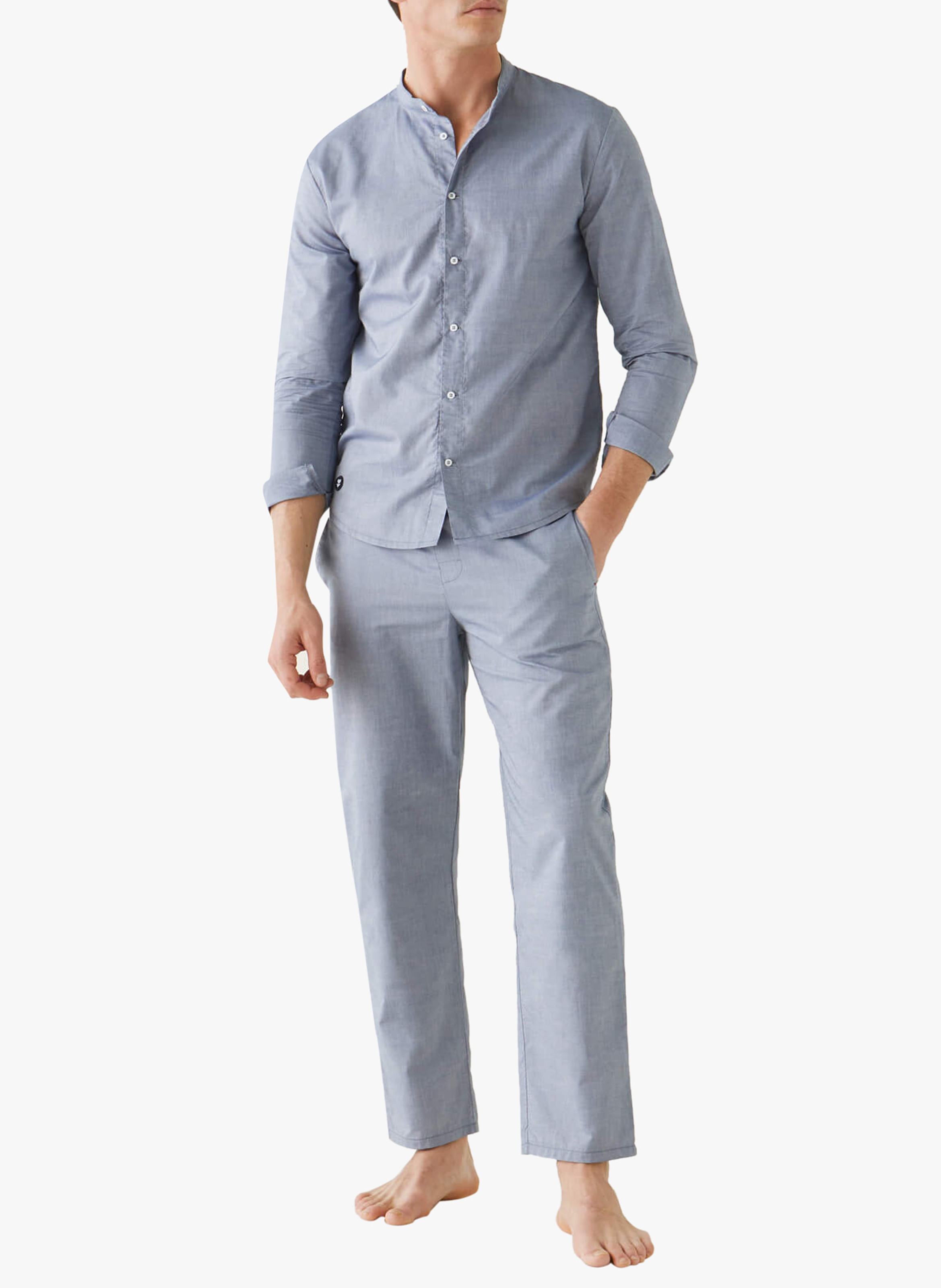 Pyjama-Oberteil aus Batist LE SLIP FRANCAIS Blau