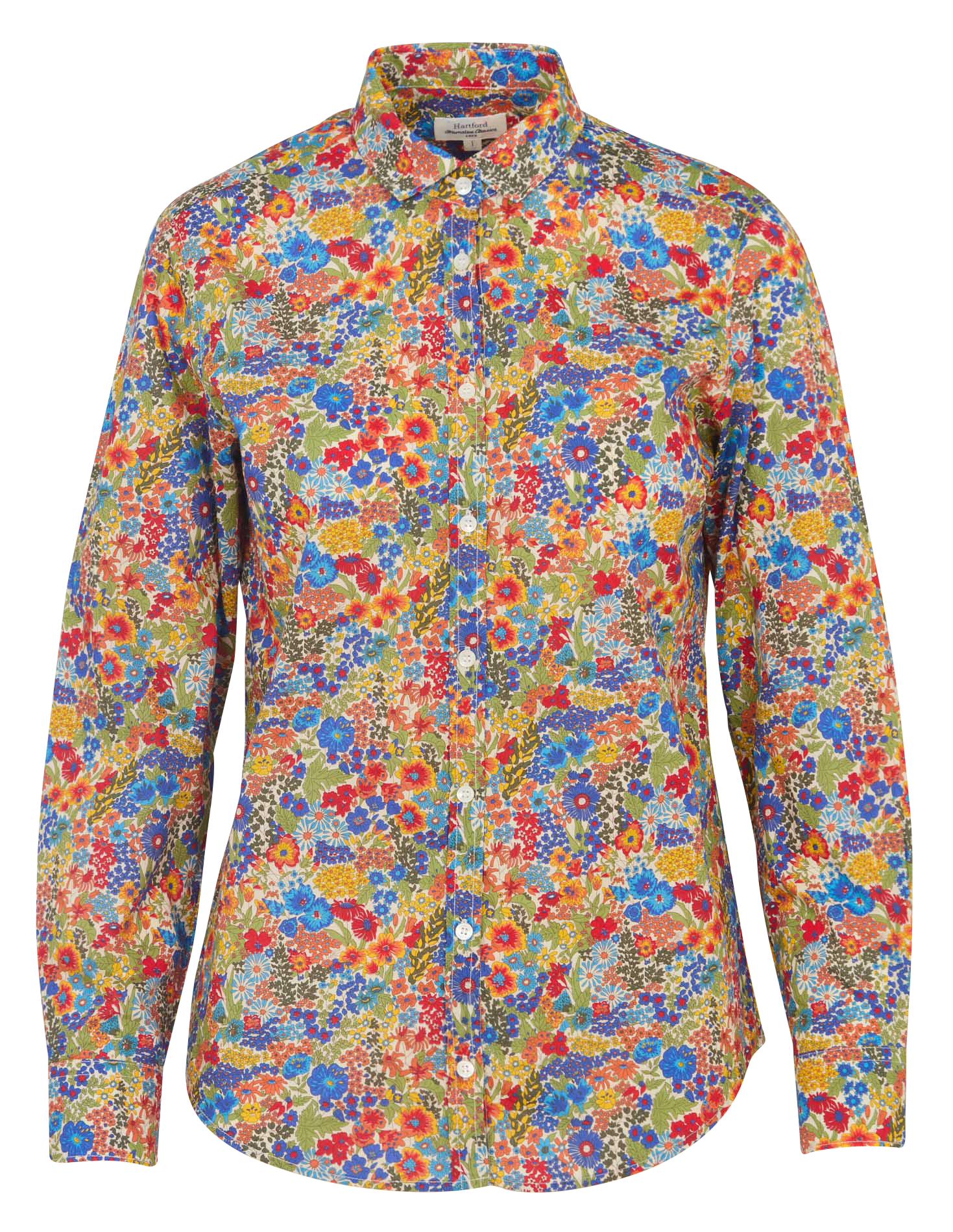 Baumwollhemd mit klassischem Kragen HARTFORD Mehrfarbig