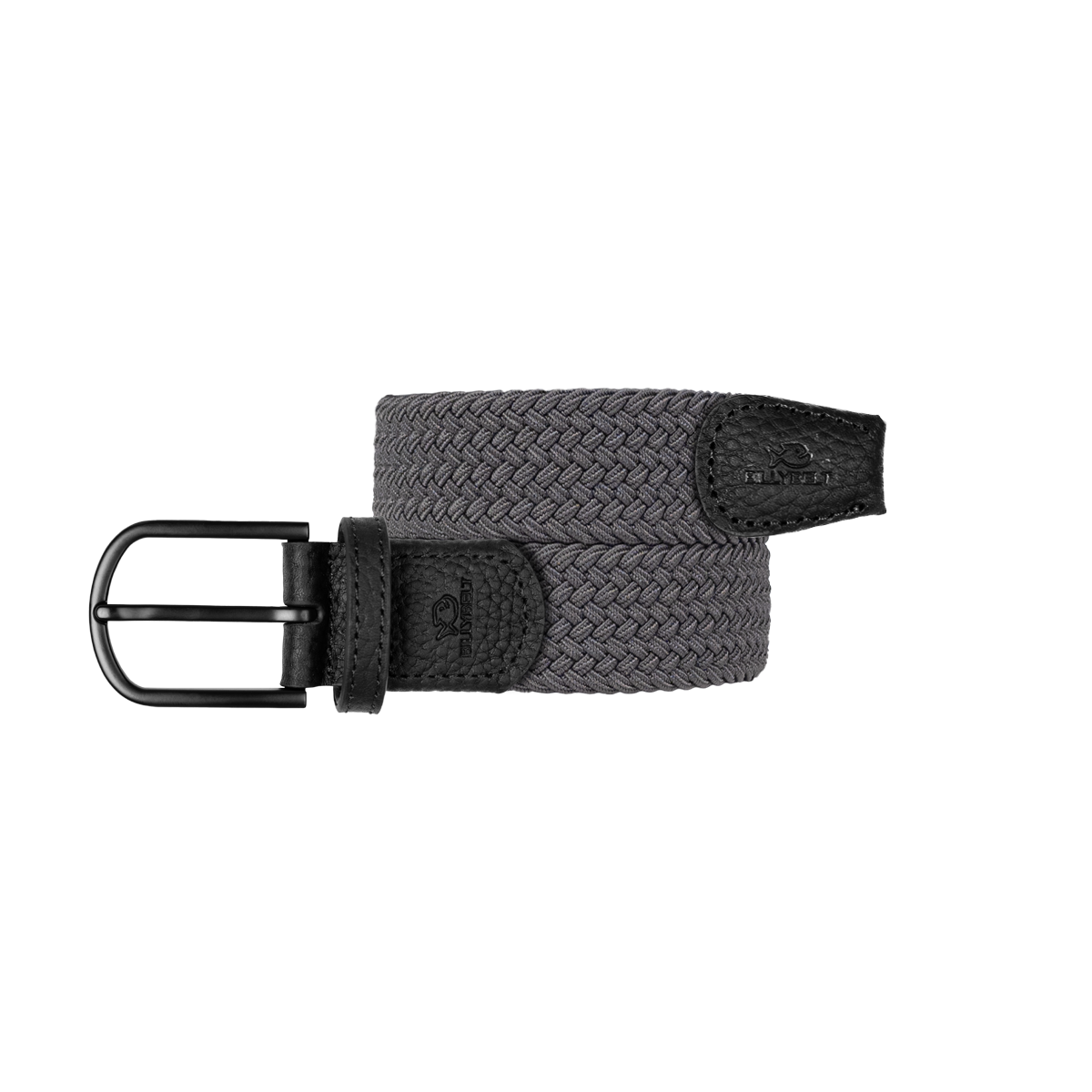 Solid Elastic Braided Belt BILLYBELT Grey