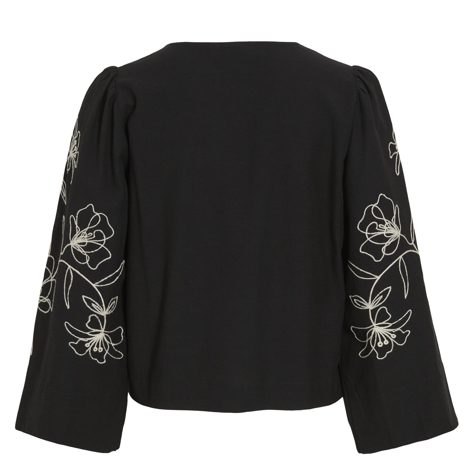 Vest met sjaalkraag VILA Zwart