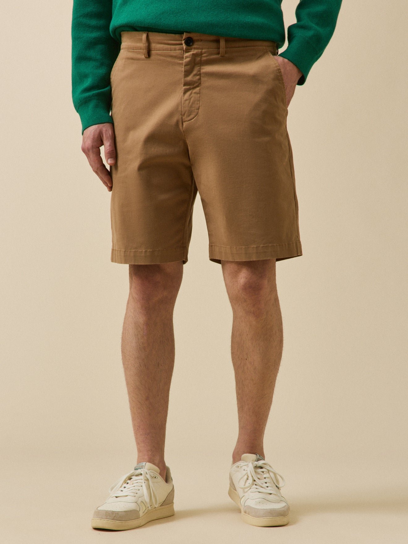 Stretch cotton chino Bermuda shorts CYRILLUS