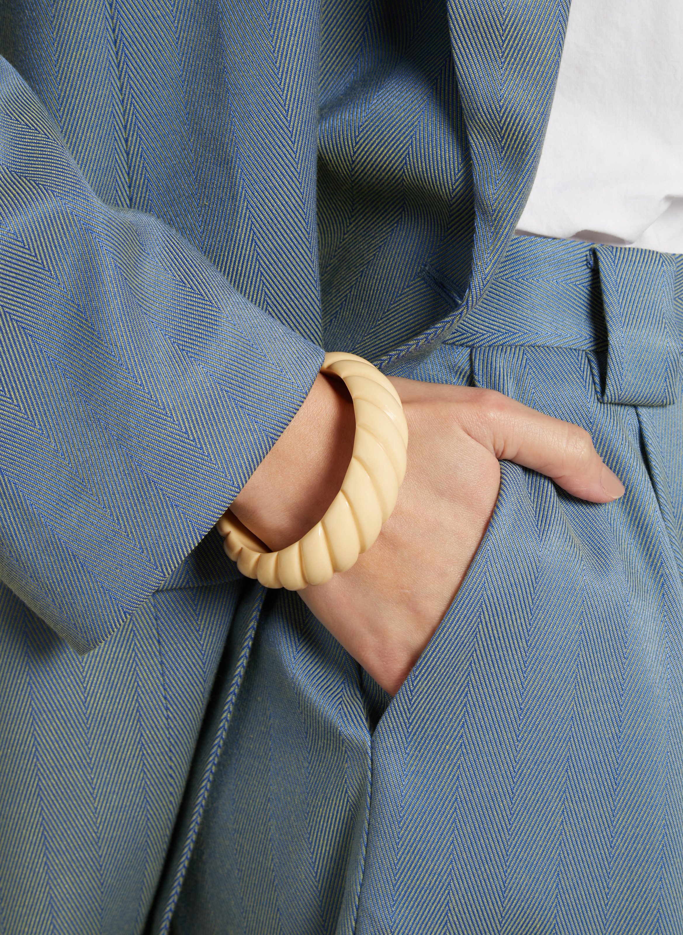 Chunky twisted bracelet FEEKA White