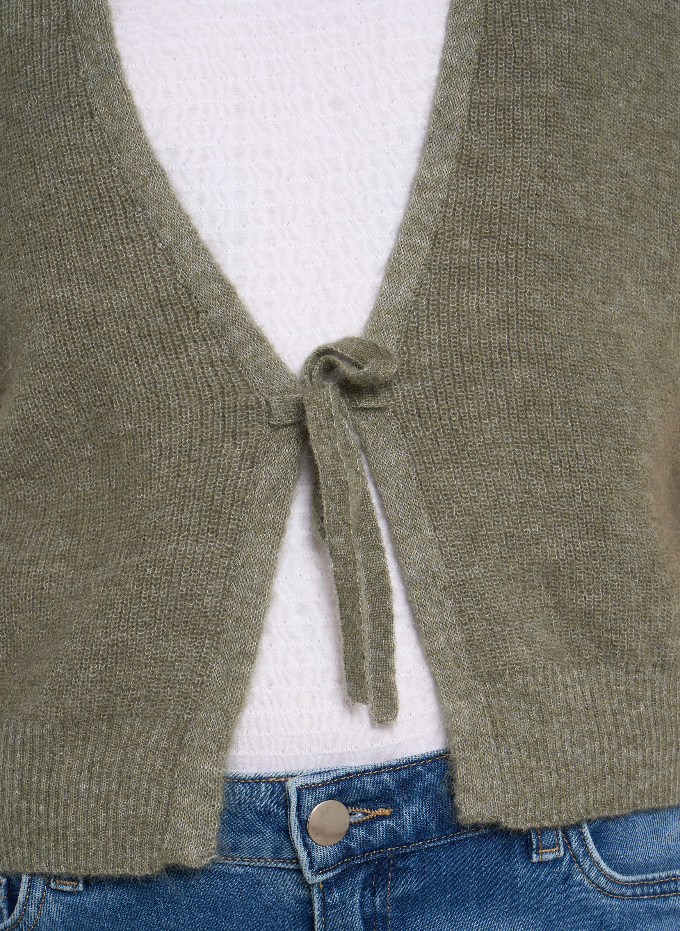 Gilet sans manches en laine mélangée MAISON 123 Vert