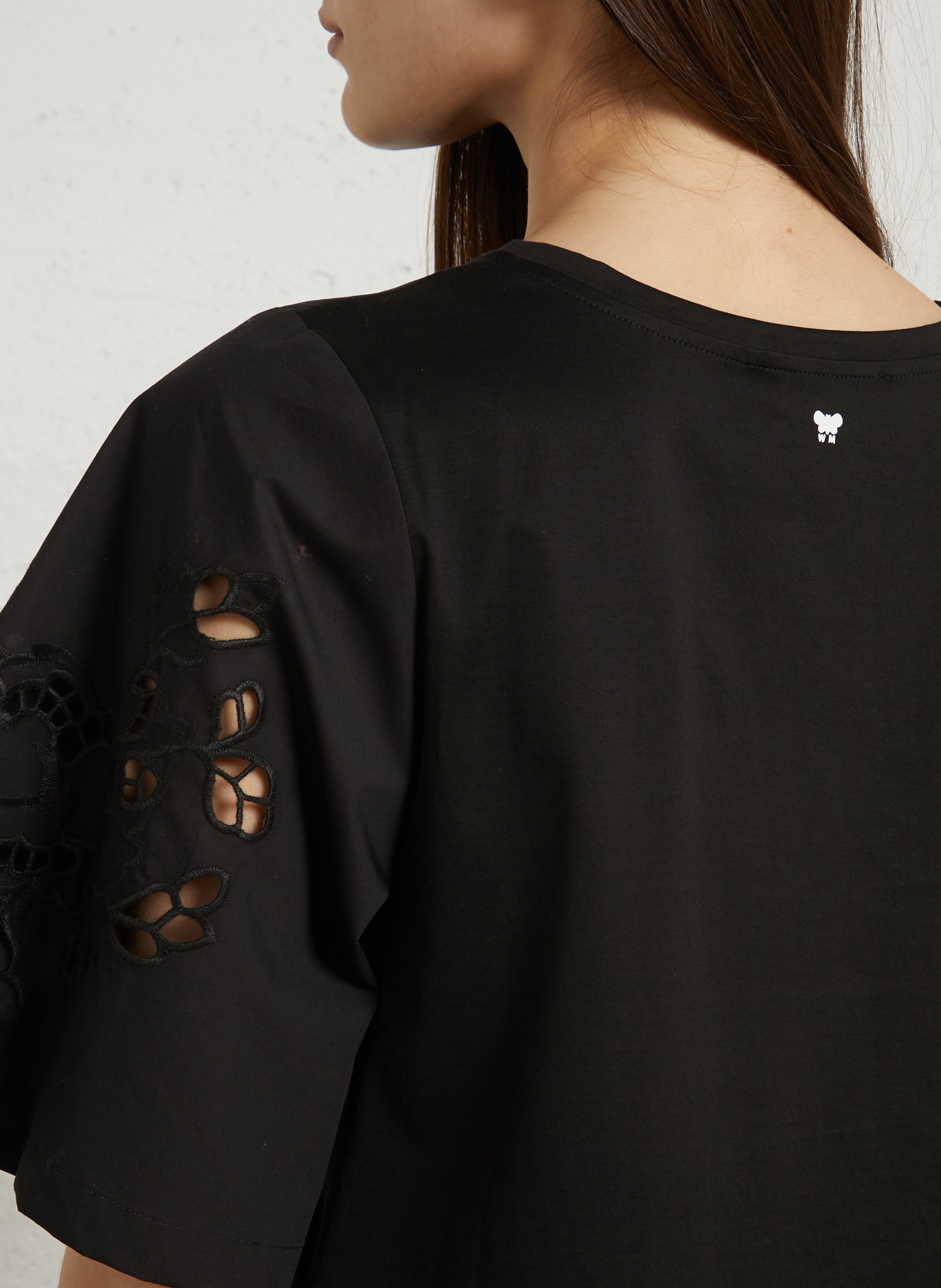 Loose-fit round-neck cotton top MAX MARA WEEK END Black