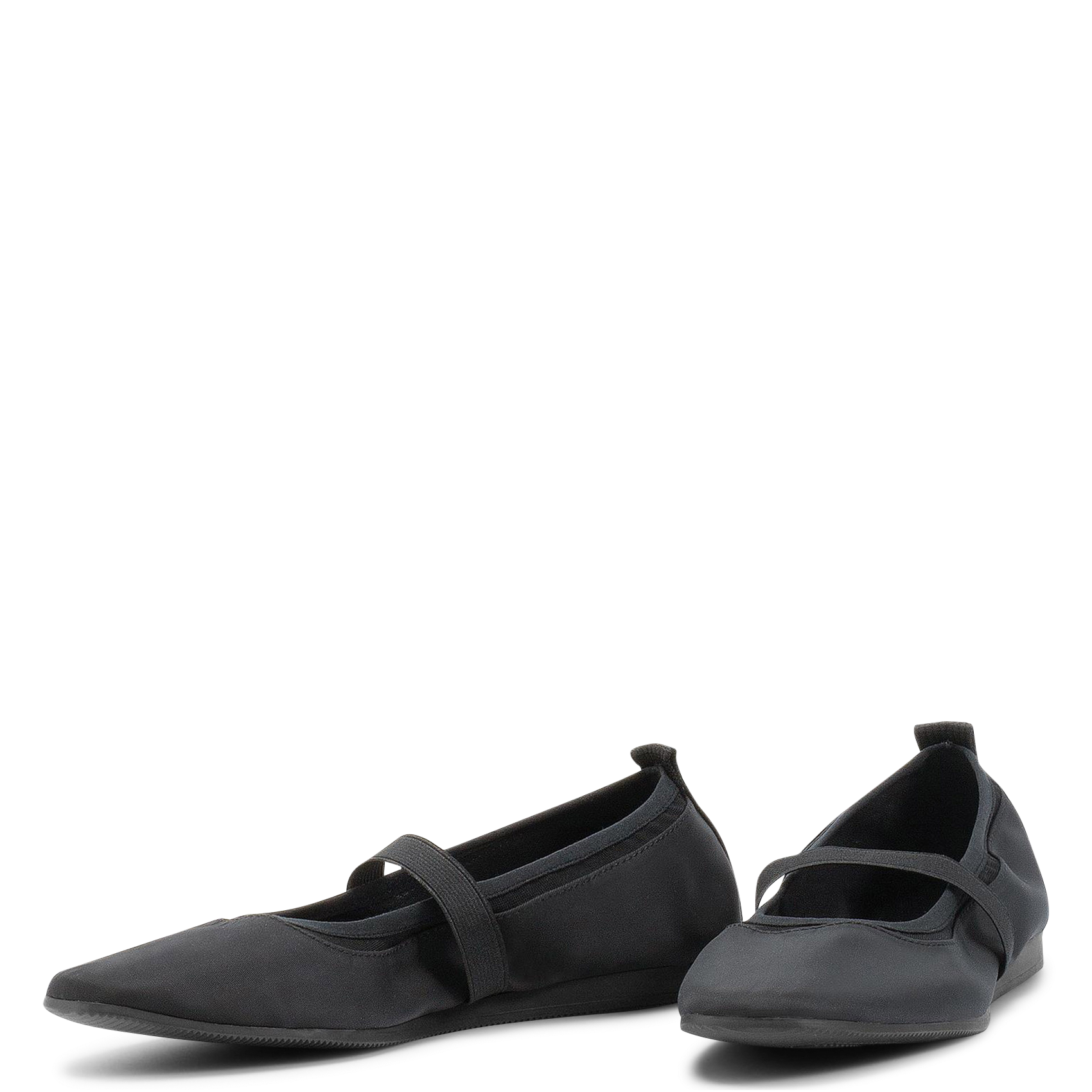 Ballerines à bout carré Noir