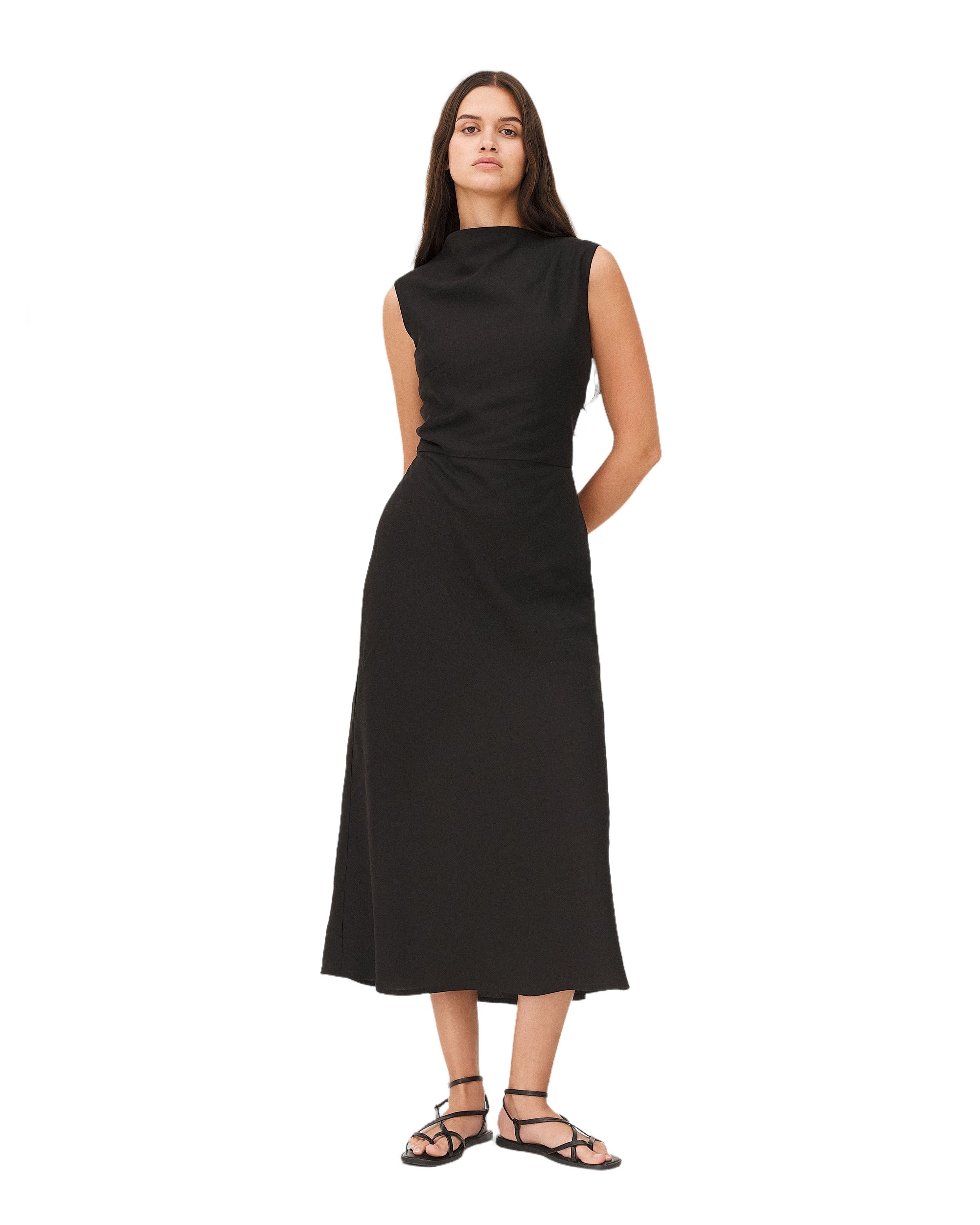 Long dress KALMAR BLACK Noyoco Black
