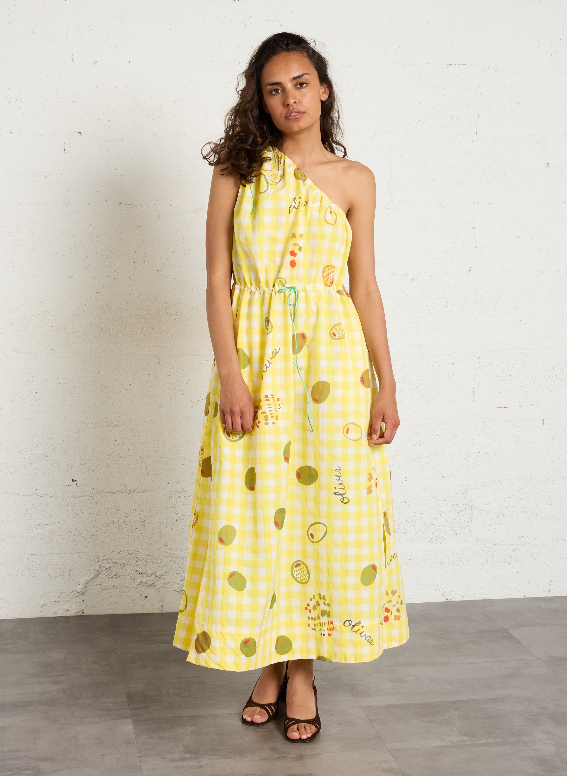 Caflo - Hohe Wildledersandalen MELLOW YELLOW Braun