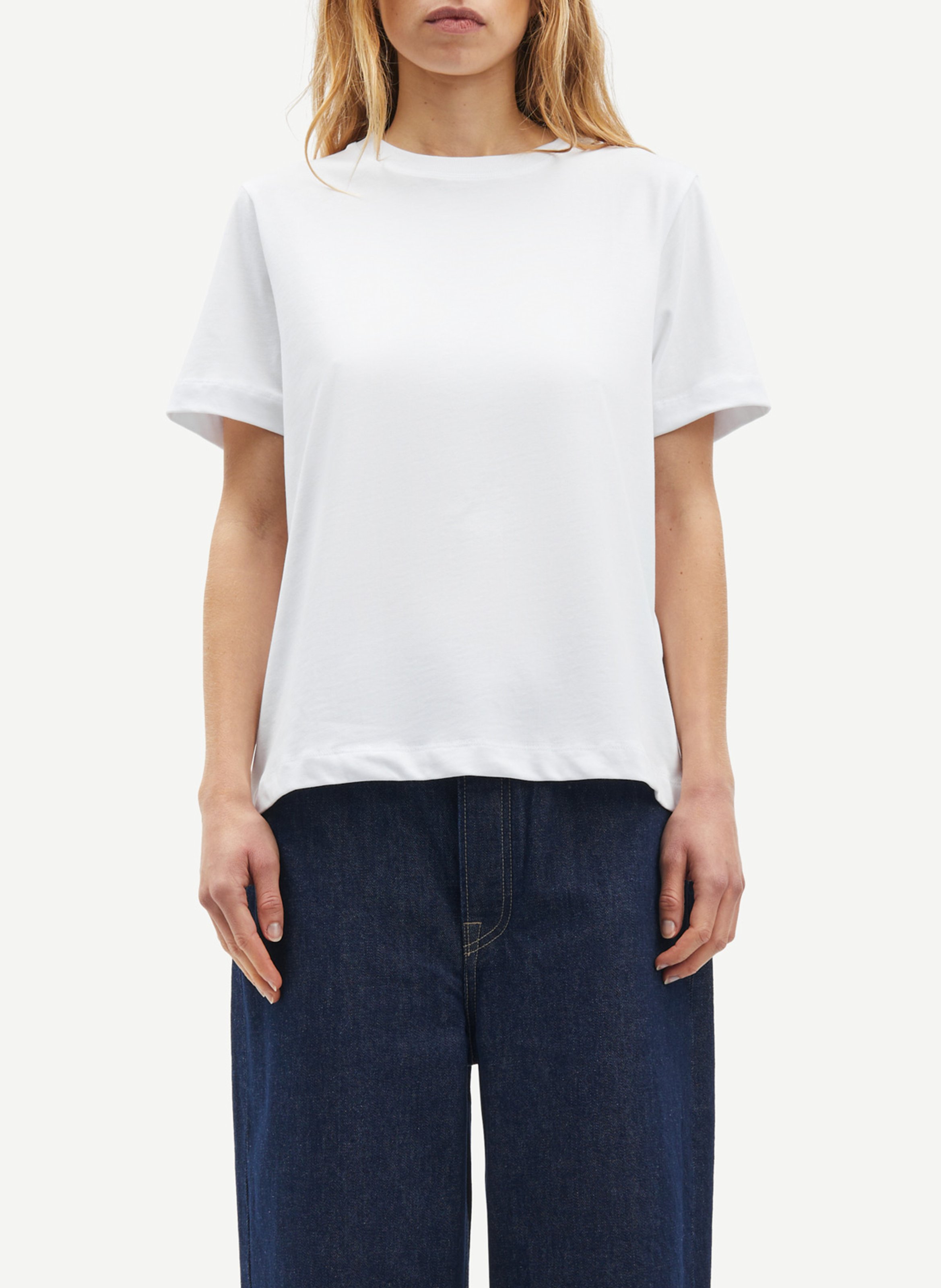 Straight-cut organic cotton T-shirt SAMSOE SAMSOE