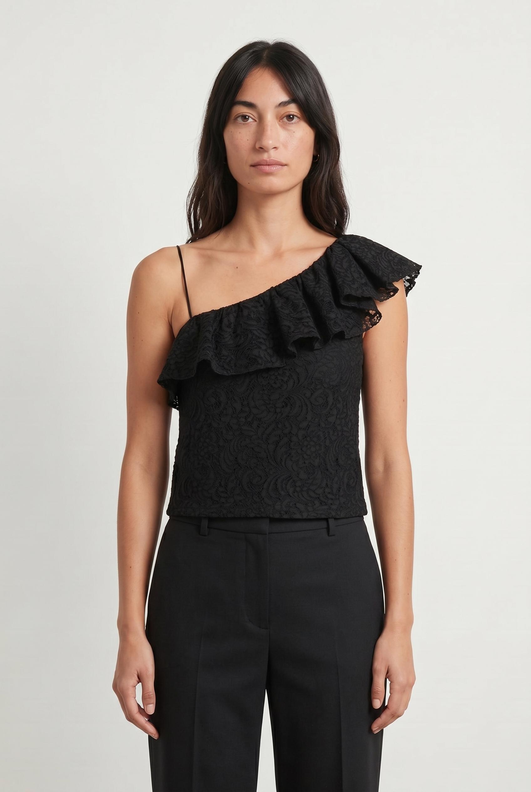 Top & tank top TARA JARMON - Seconde Main Black
