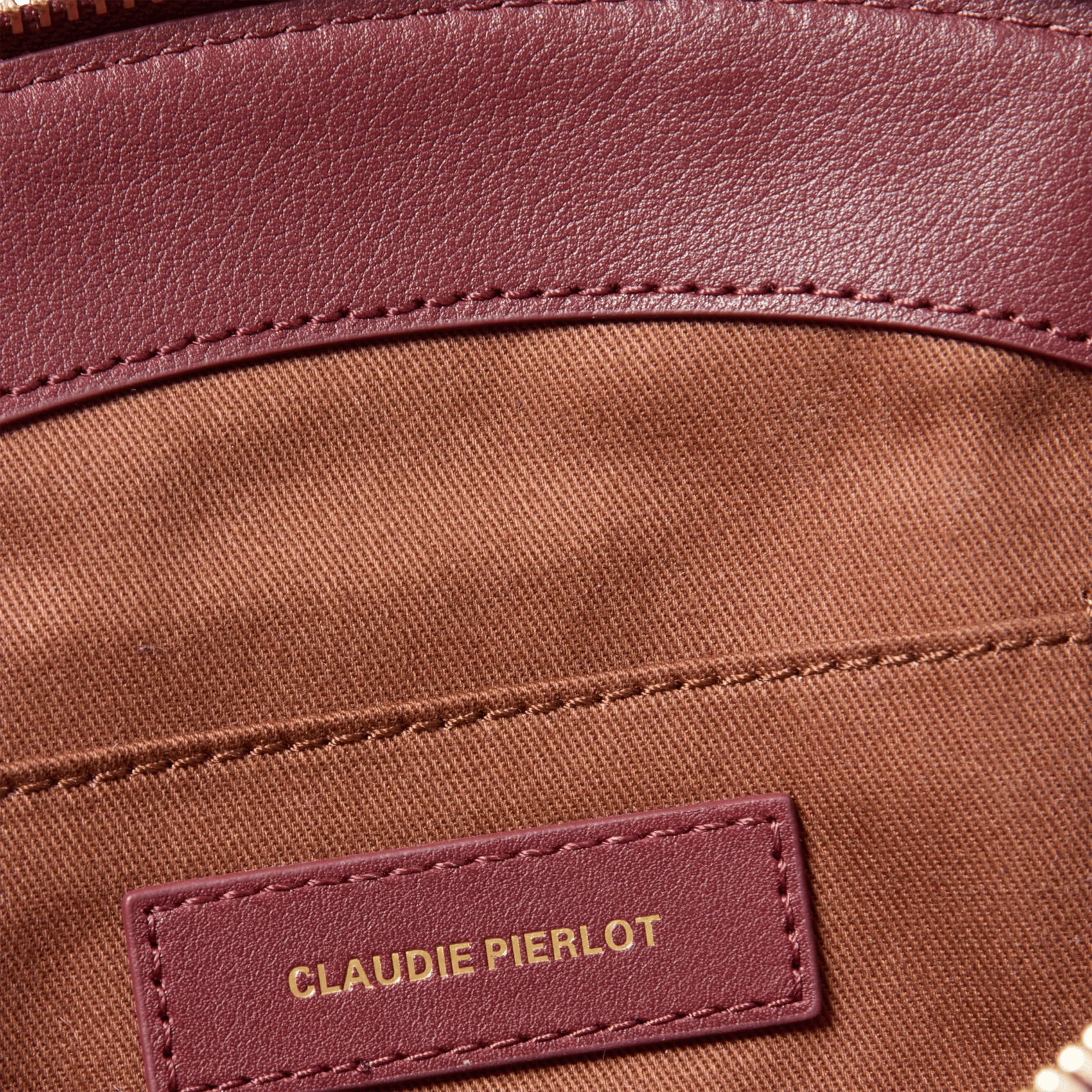 Sac bandoulière en cuir CLAUDIE PIERLOT Rouge
