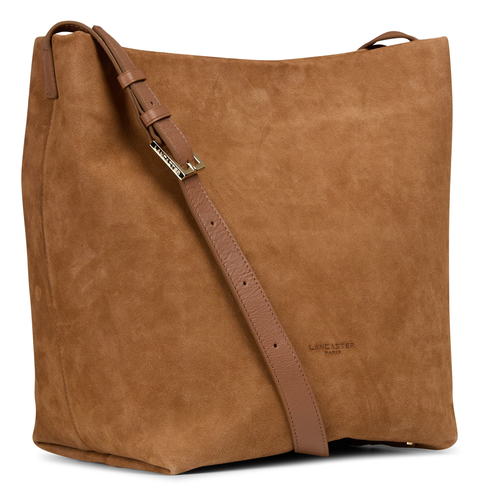 Handtasche aus Veloursleder LANCASTER PARIS Braun