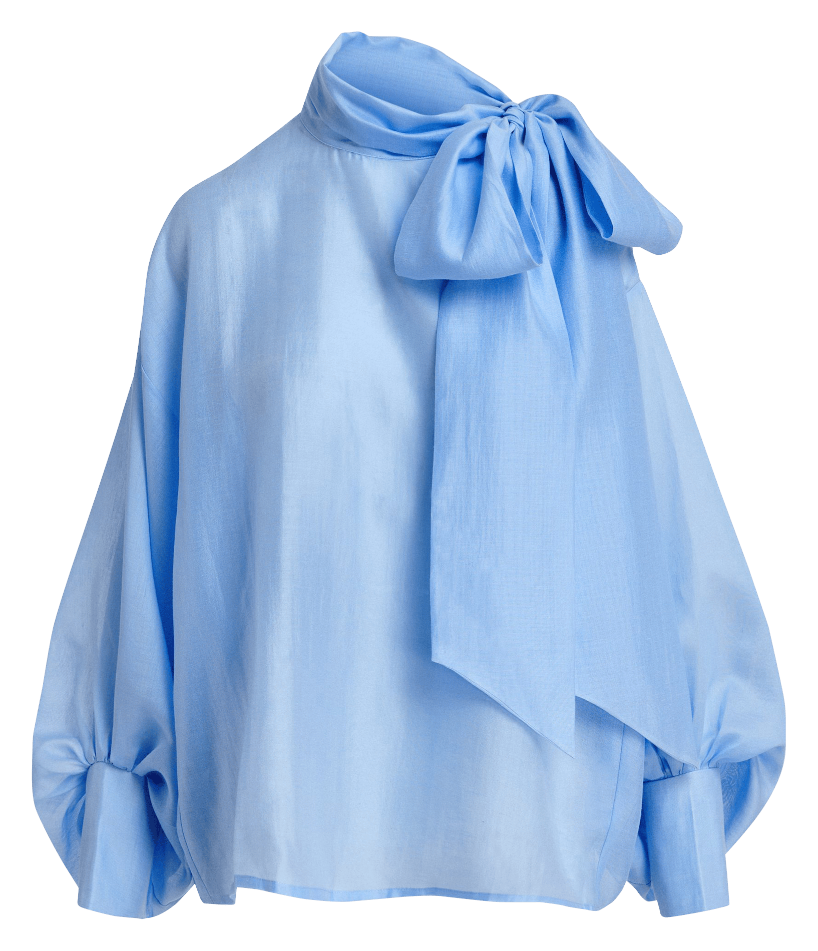 Bluse mit Schluppenkragen KARISMATIC Bleu clair