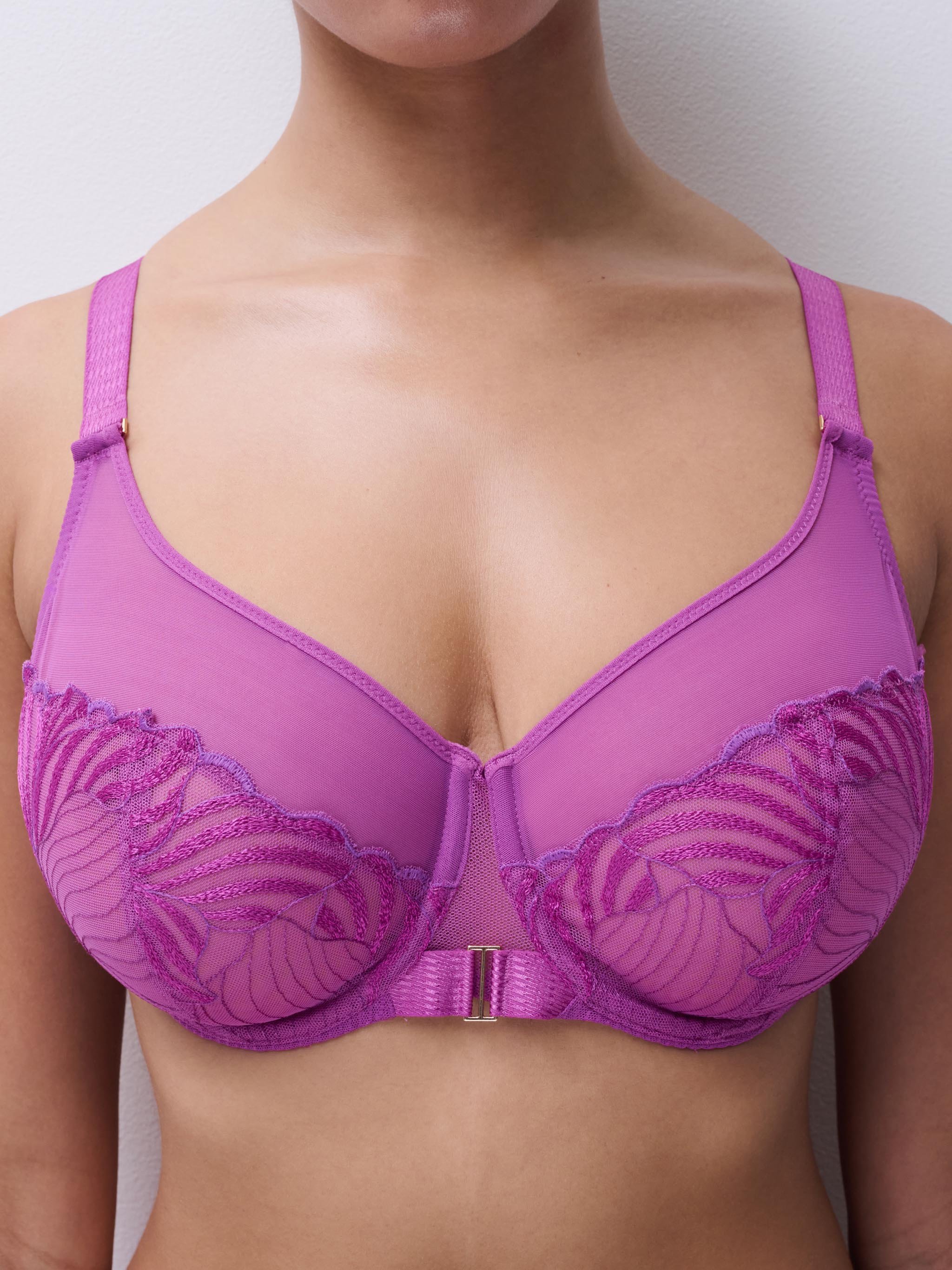 Very supportive embroidered bra | Pink CHANTELLE Women