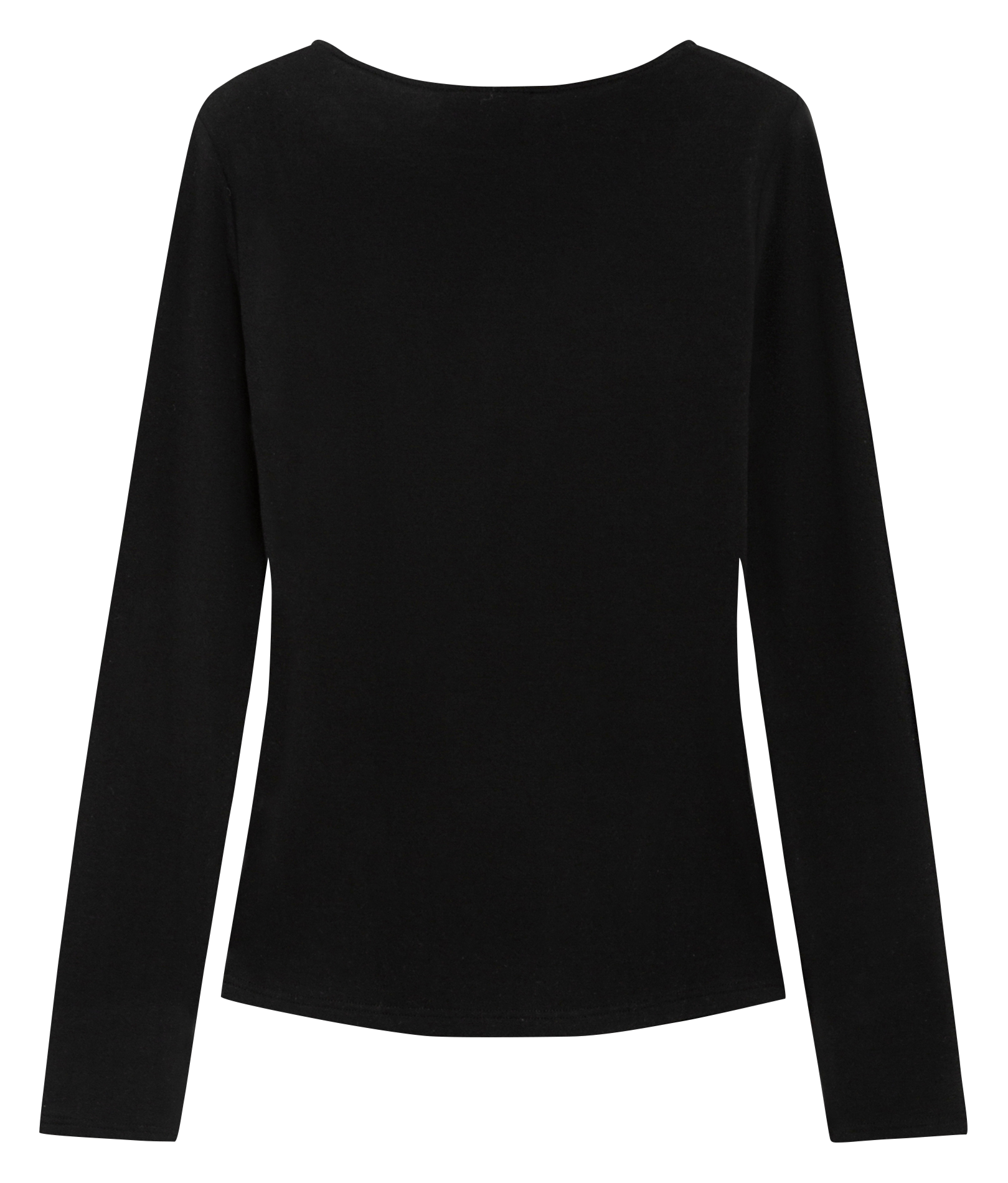 T-shirt manches longues drapé GRACE ET MILA Noir