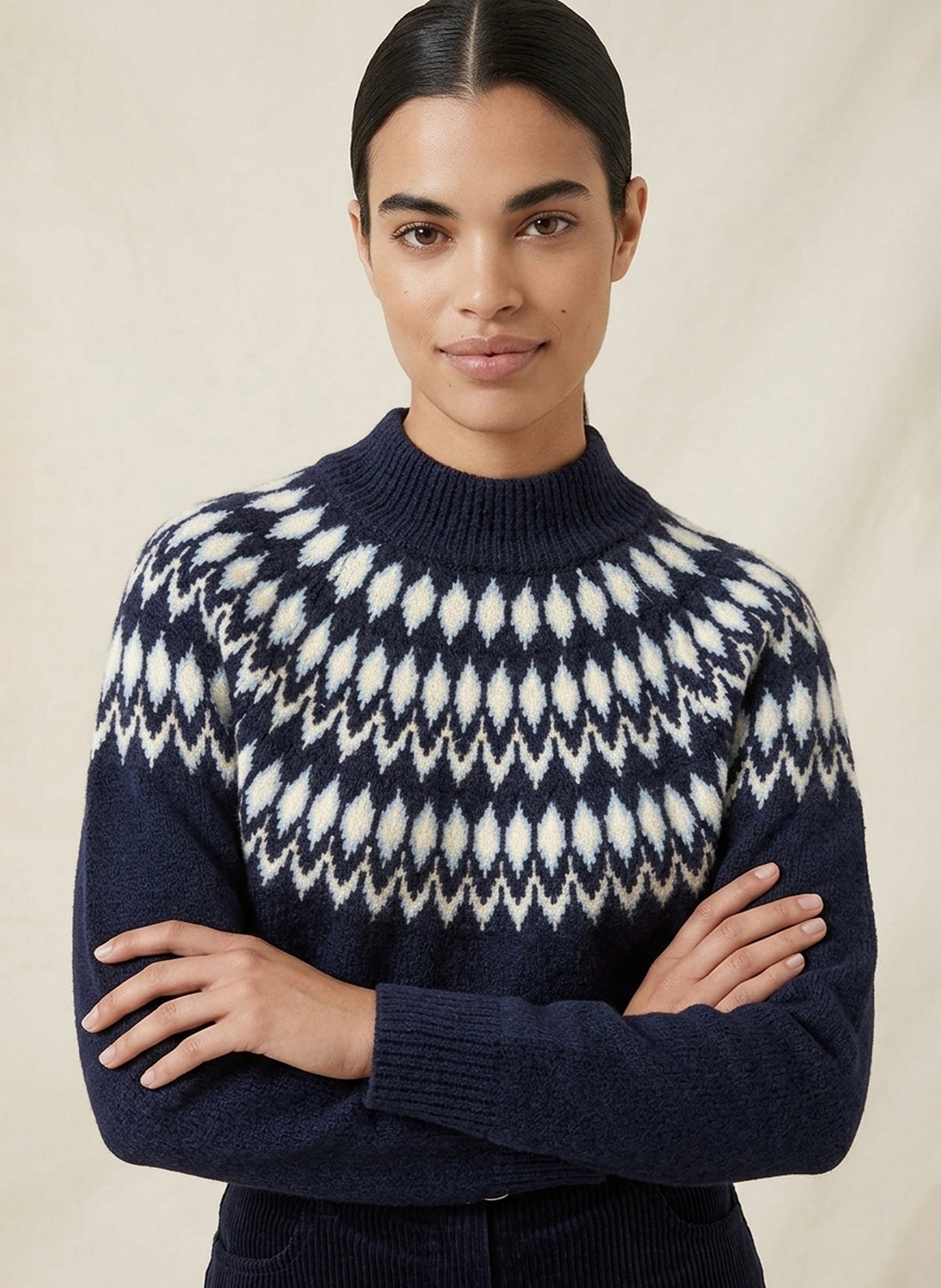 Wijde trui met ronde hals KOOKAI Blauw