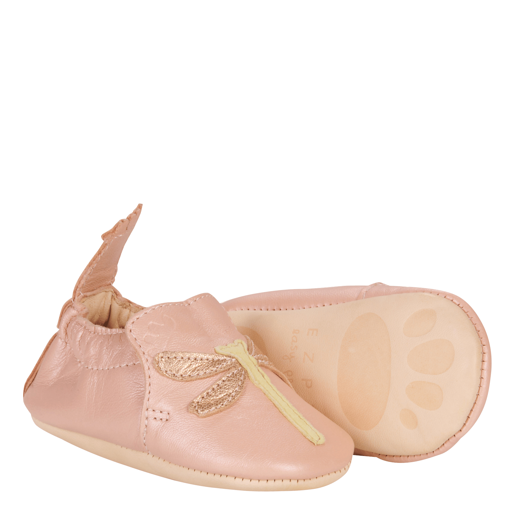 Hausschuhe aus Leder EASY PEASY Rosa