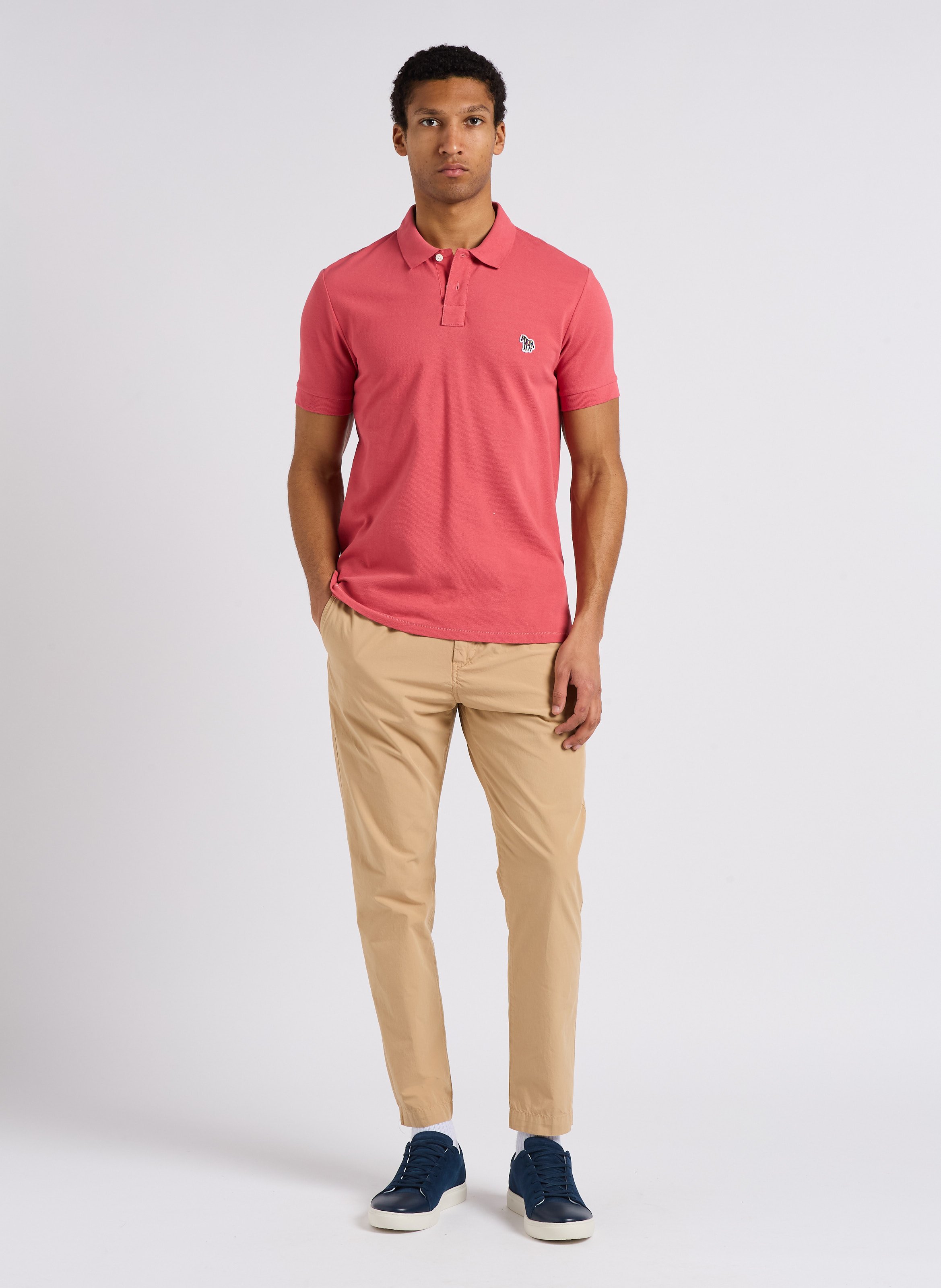 Straight-leg organic cotton pants PAUL SMITH Brown