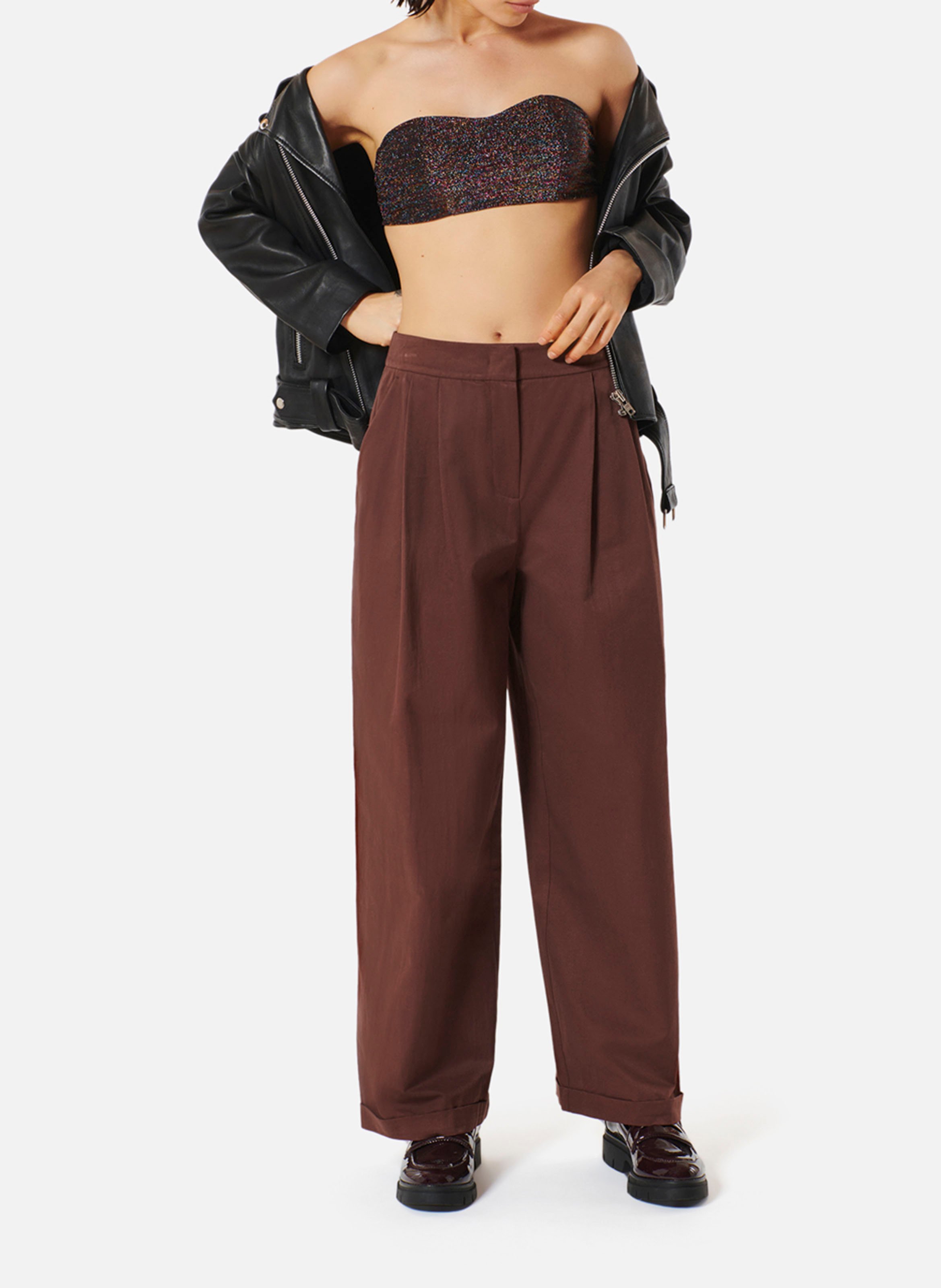 Stirnband mit Metallic-Garn KARMA KOMA Braun