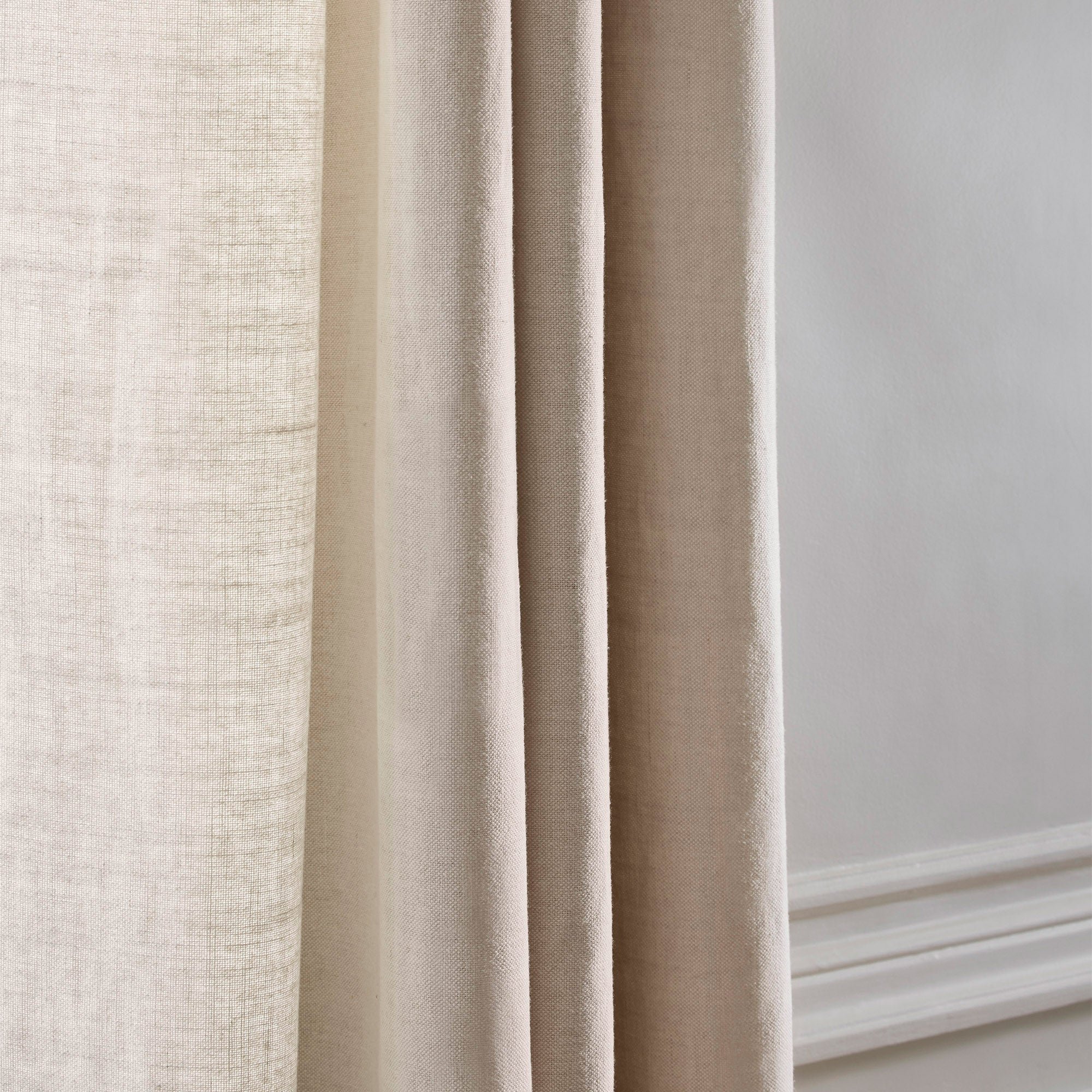 AUBIN - Linen curtain with gathering tape MADURA