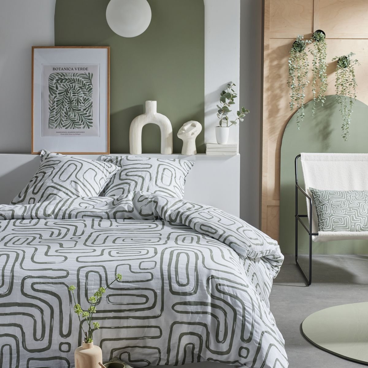 Cotton bedding set TODAY LINGE DE MAISON White