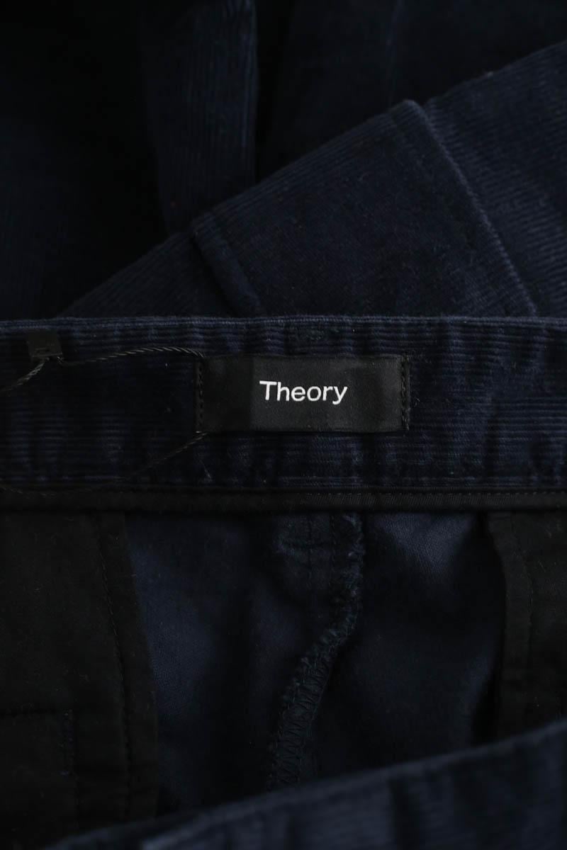 Cotton pants THEORY - Seconde Main Blue