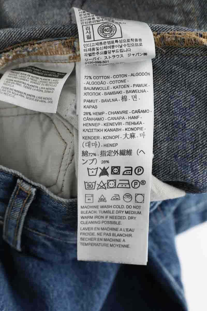 Cotton straight jeans LEVI'S - Seconde main Blue