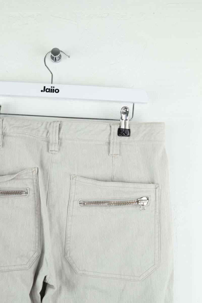 Cotton straight jeans ISABEL MARANT - Seconde Main Grey