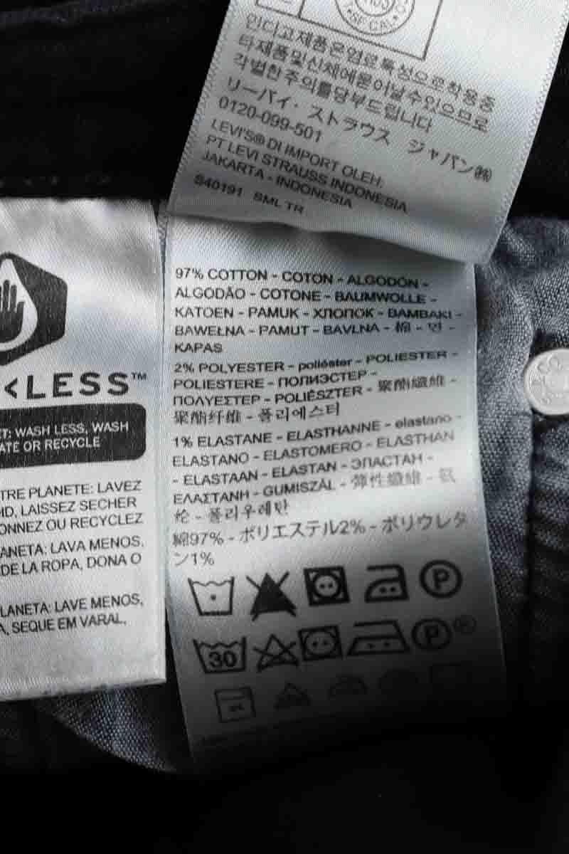 Cotton straight jeans LEVI'S - Seconde main Black