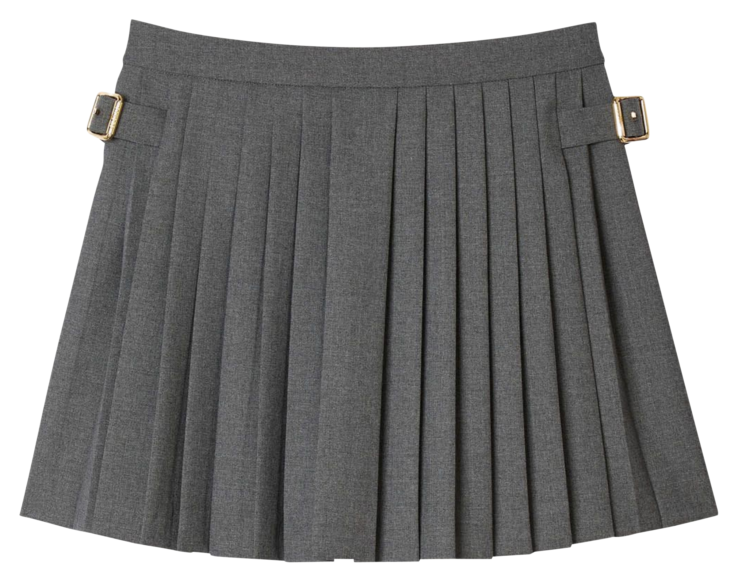 Plain pleated short skirt SANDRO Grey
