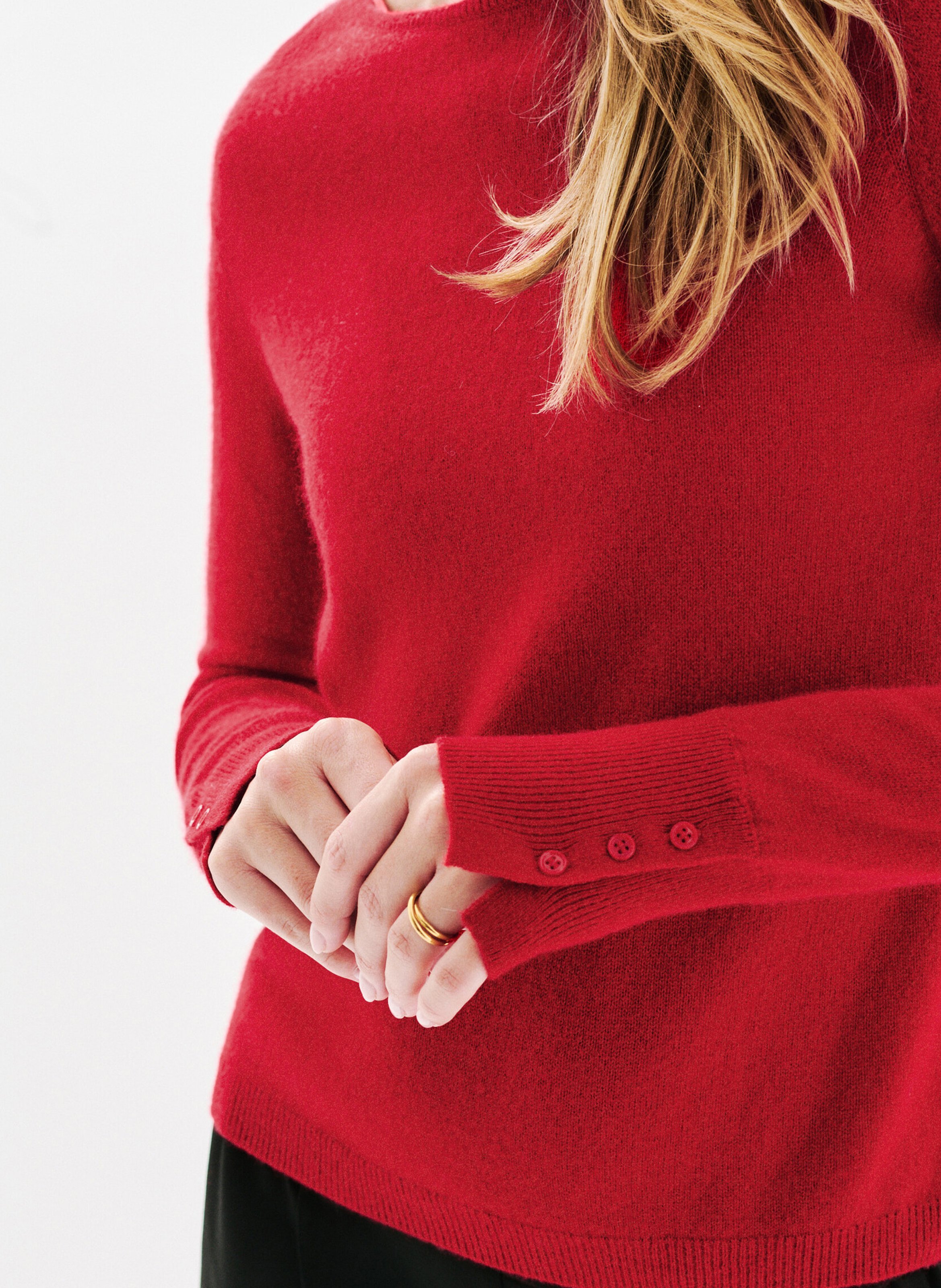 Straight boat-neck sweater CAROLL Red
