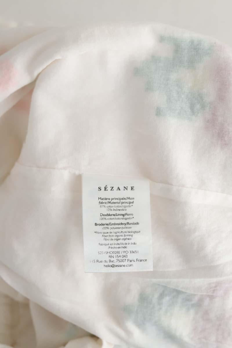 Cotton mini shorts SEZANE - Seconde main White