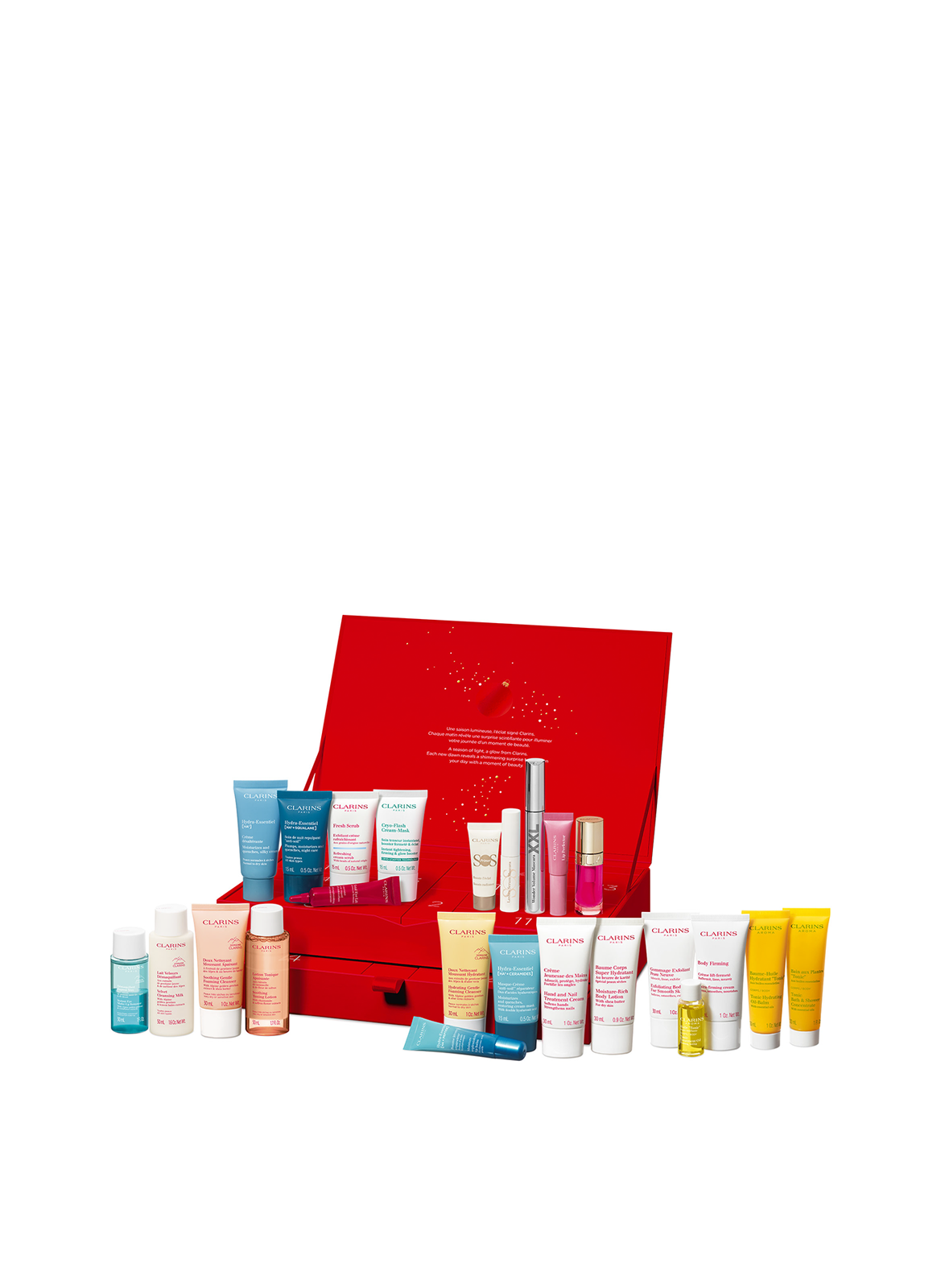Calendrier de l’Avent24 cases CLARINS No color