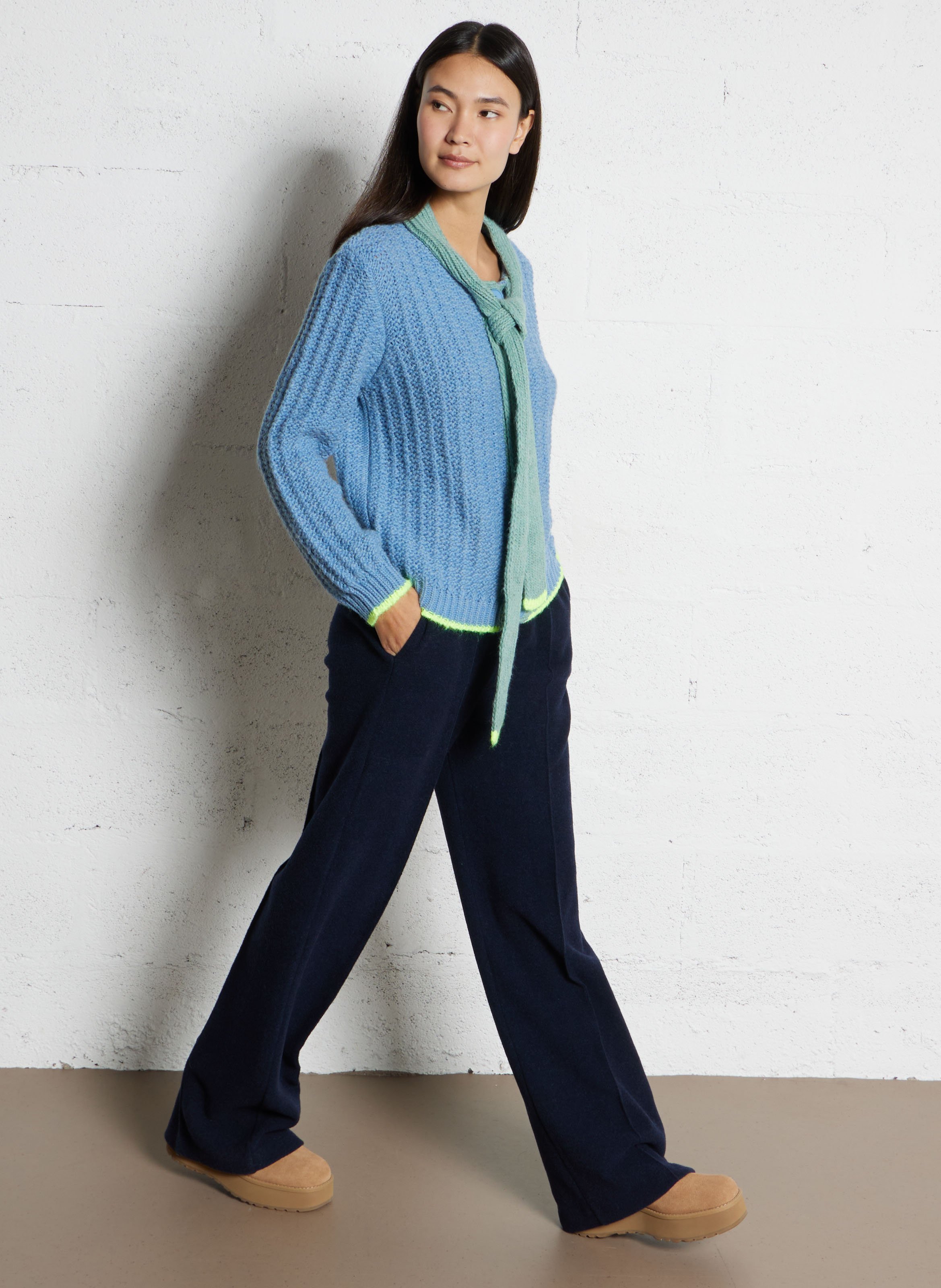 Bottines Chelsea en cuir mélangé UGG Marron