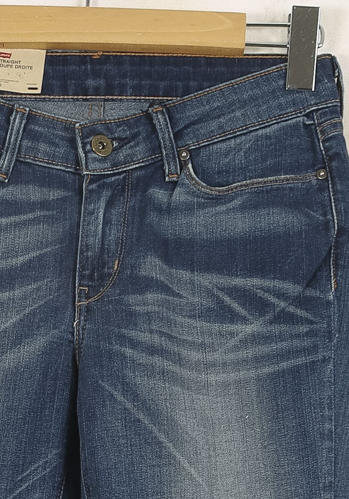 Cropped slim jeans with studs LEVI'S - Seconde main Blue