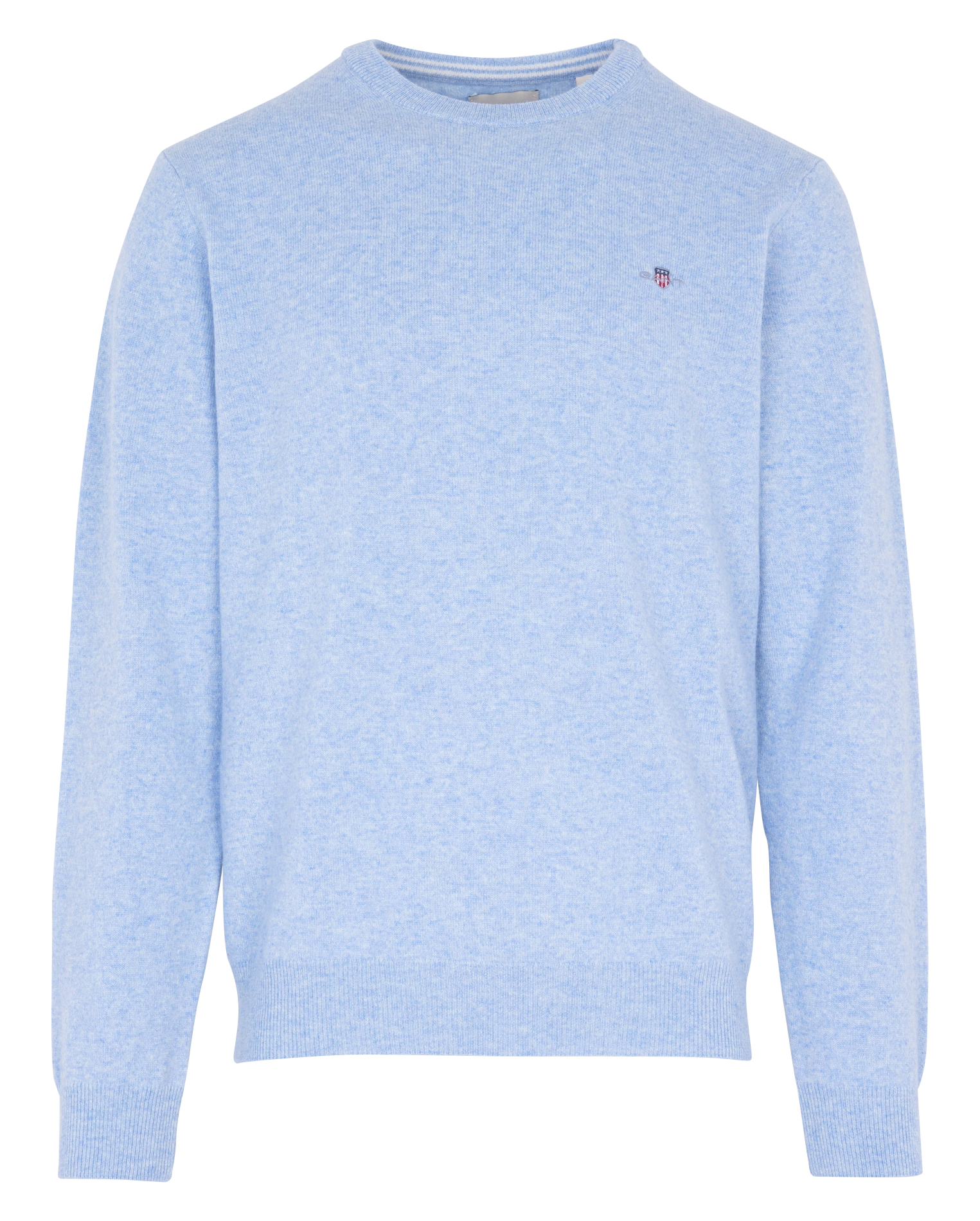 Straight round-neck wool sweater GANT Blue