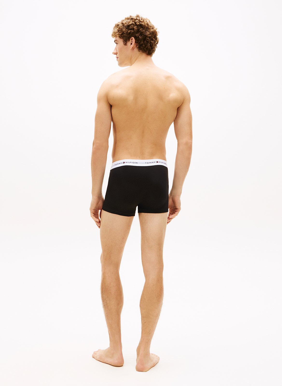 Pack of three cotton-blend boxers TOMMY HILFIGER Red