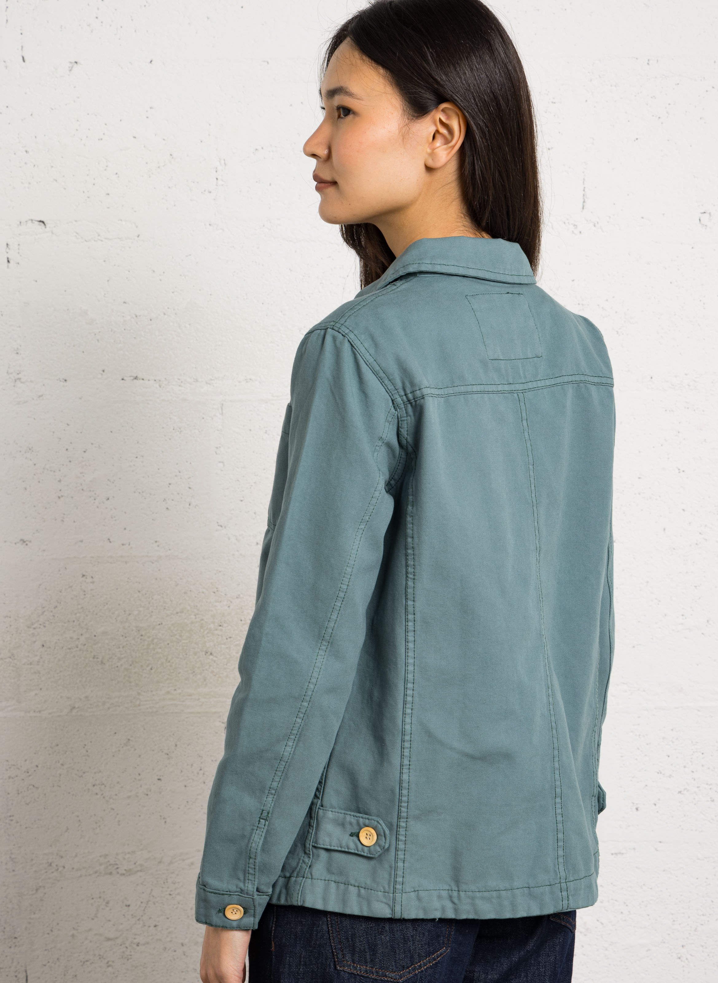 Anglerjacke mit Holzknöpfen ARMOR LUX Grun