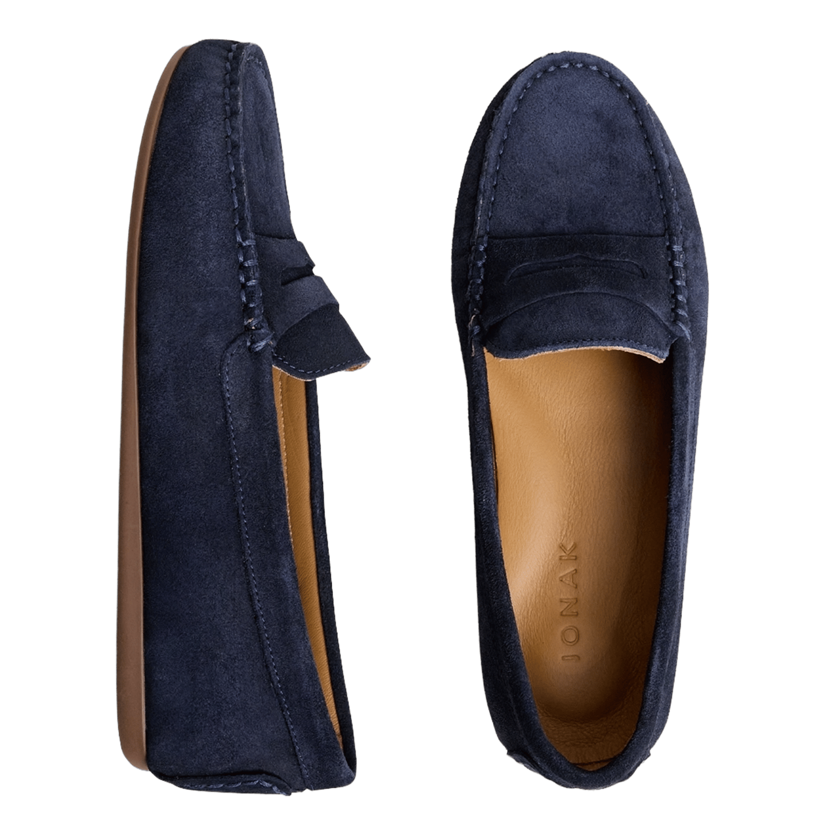 Mocassins en cuir JONAK Bleu