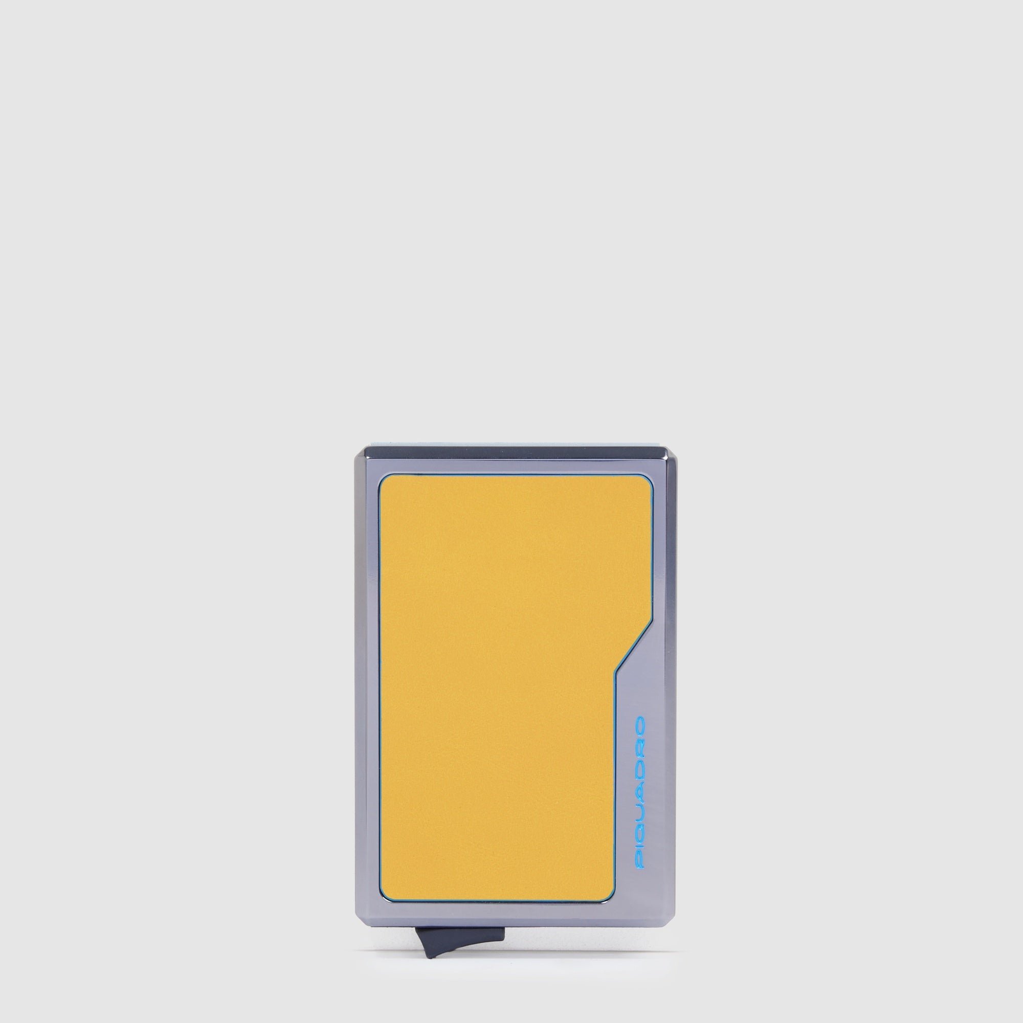 Automatic magsafe cardholder PIQUADRO Yellow