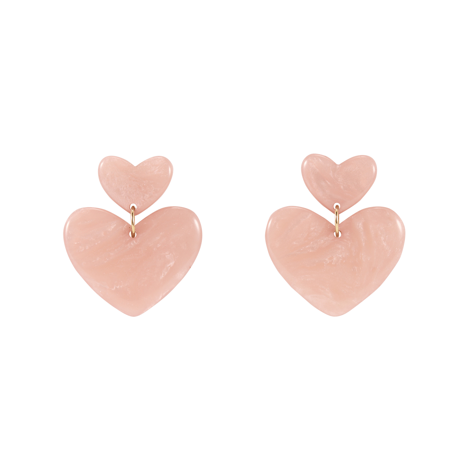 Ohrringe Doppelherz FEEKA Violett