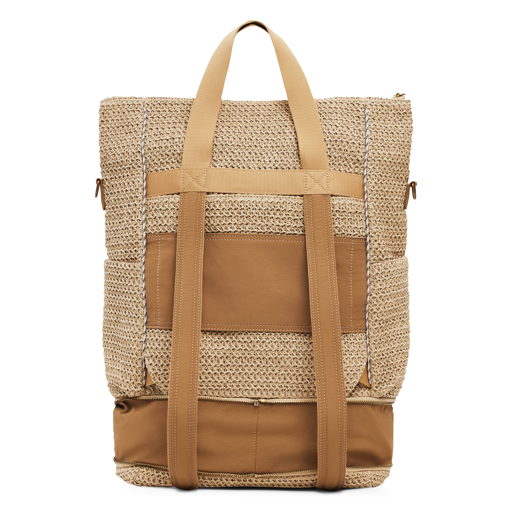 Modular raffia handbag DESIGUAL White