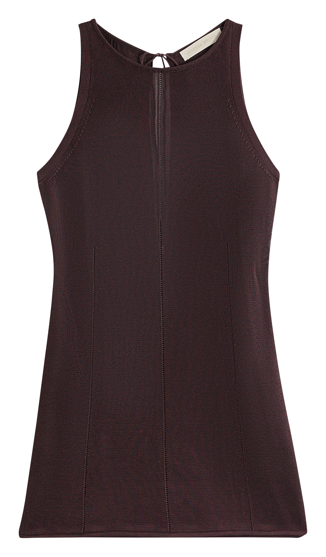 Top diritto in maglia VANESSA BRUNO Marrone