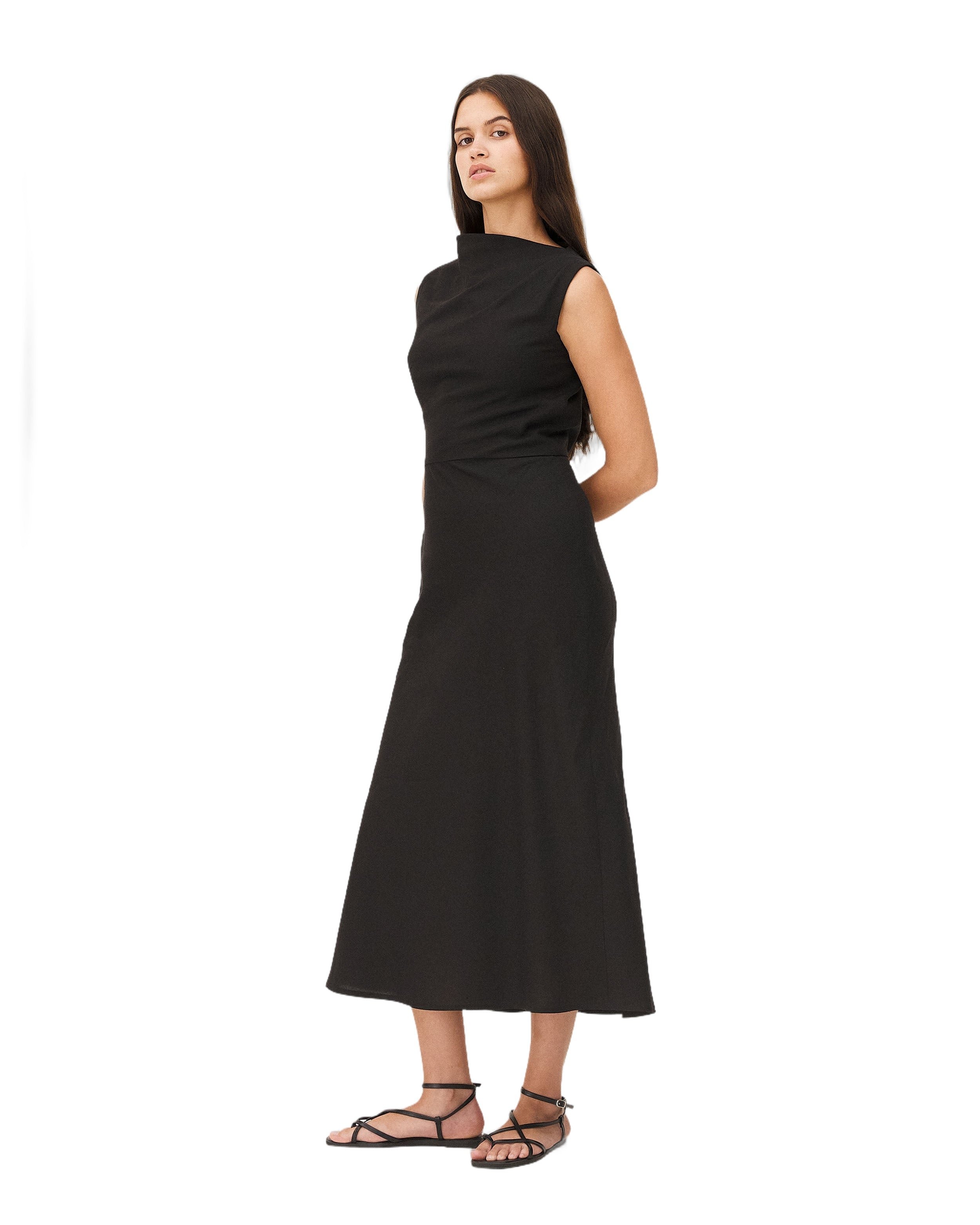 Long dress KALMAR BLACK Noyoco Black