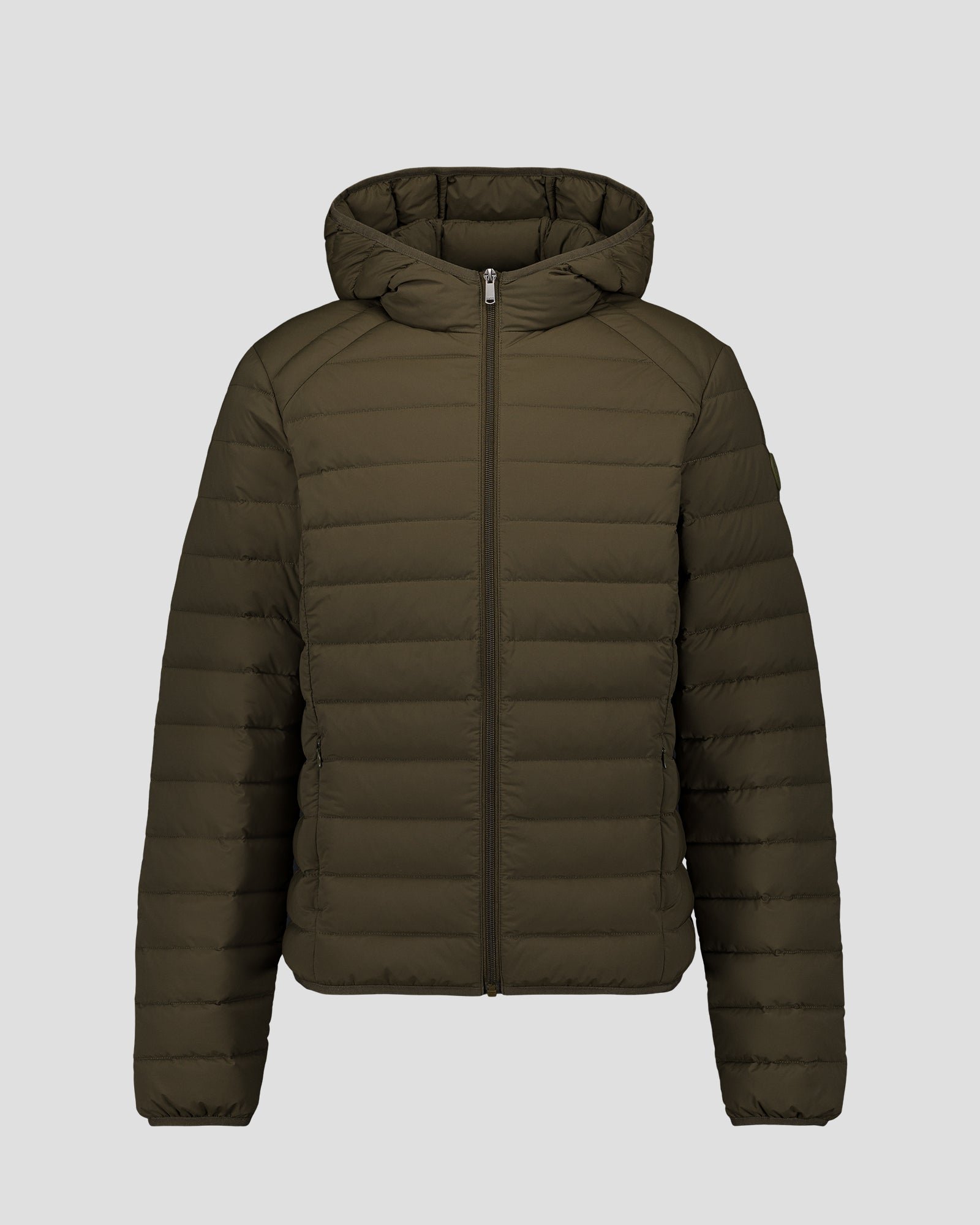 Frantz lightweight stretch hooded down jacket JOTT Green